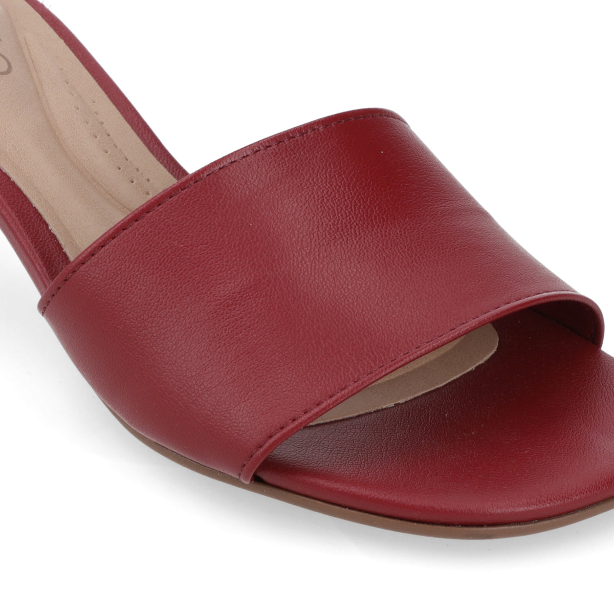 Sandalia Taco Aguja Bajo Cereza Beira Rio 35 / Cereza