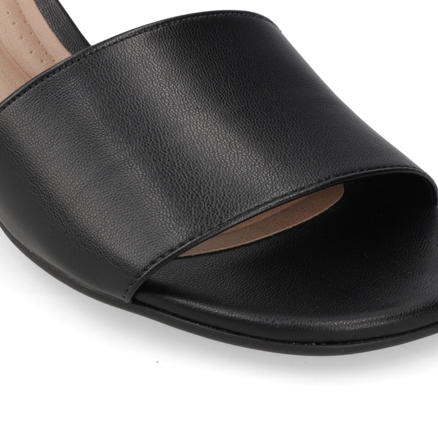 Sandalia Taco Aguja Bajo Negro Beira Rio 35 / Negro