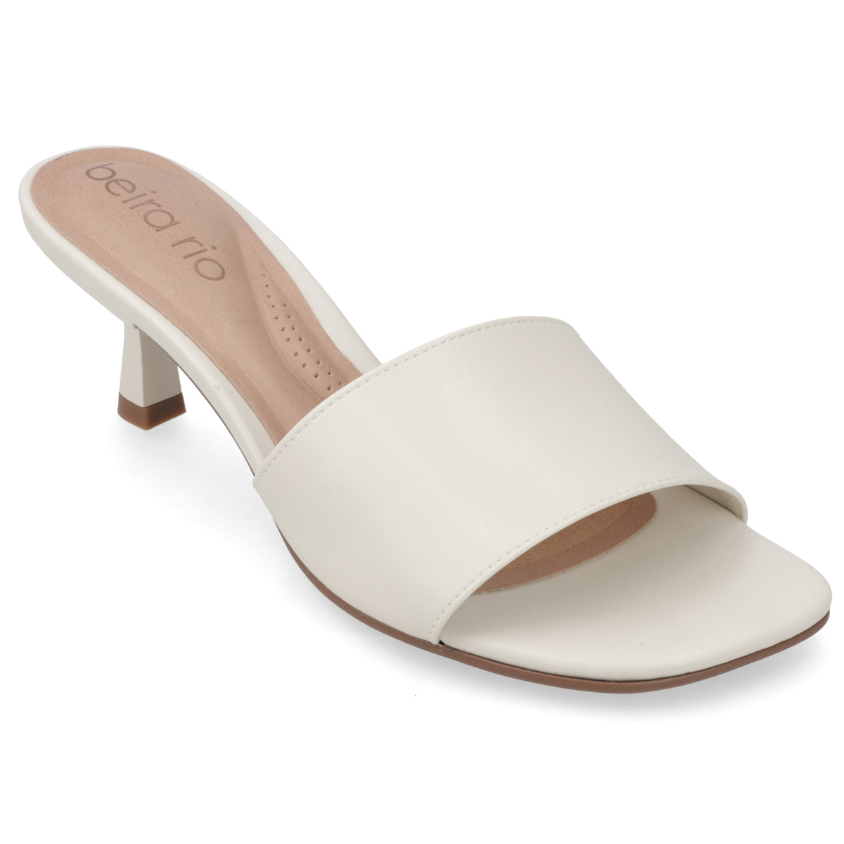 Sandalia Taco Aguja Bajo Blanco OFF Beira Rio 35 / Blanco OFF