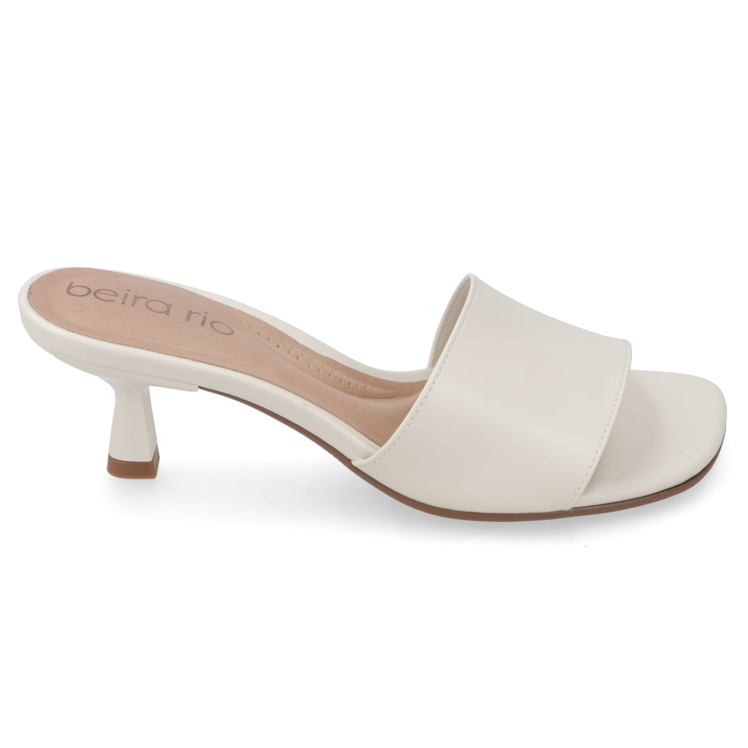 Sandalia Taco Aguja Bajo Blanco OFF Beira Rio 35 / Blanco OFF