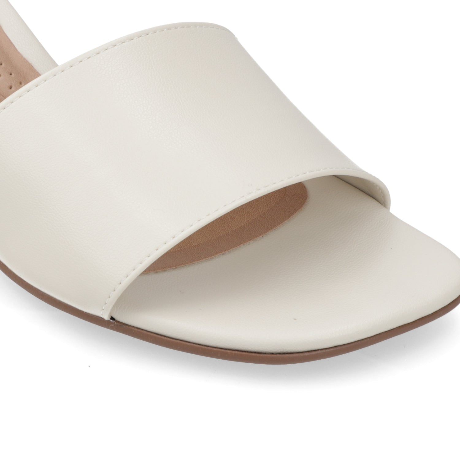 Sandalia Taco Aguja Bajo Blanco OFF Beira Rio 35 / Blanco OFF