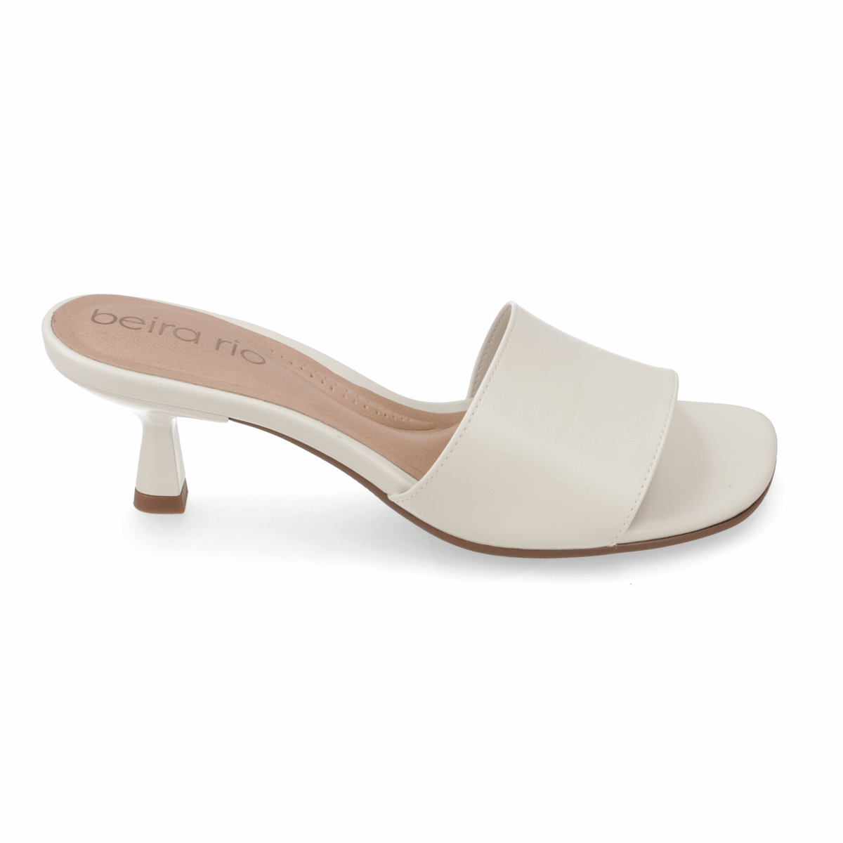 Sandalia Taco Aguja Bajo Blanco OFF Beira Rio 35 / Blanco OFF