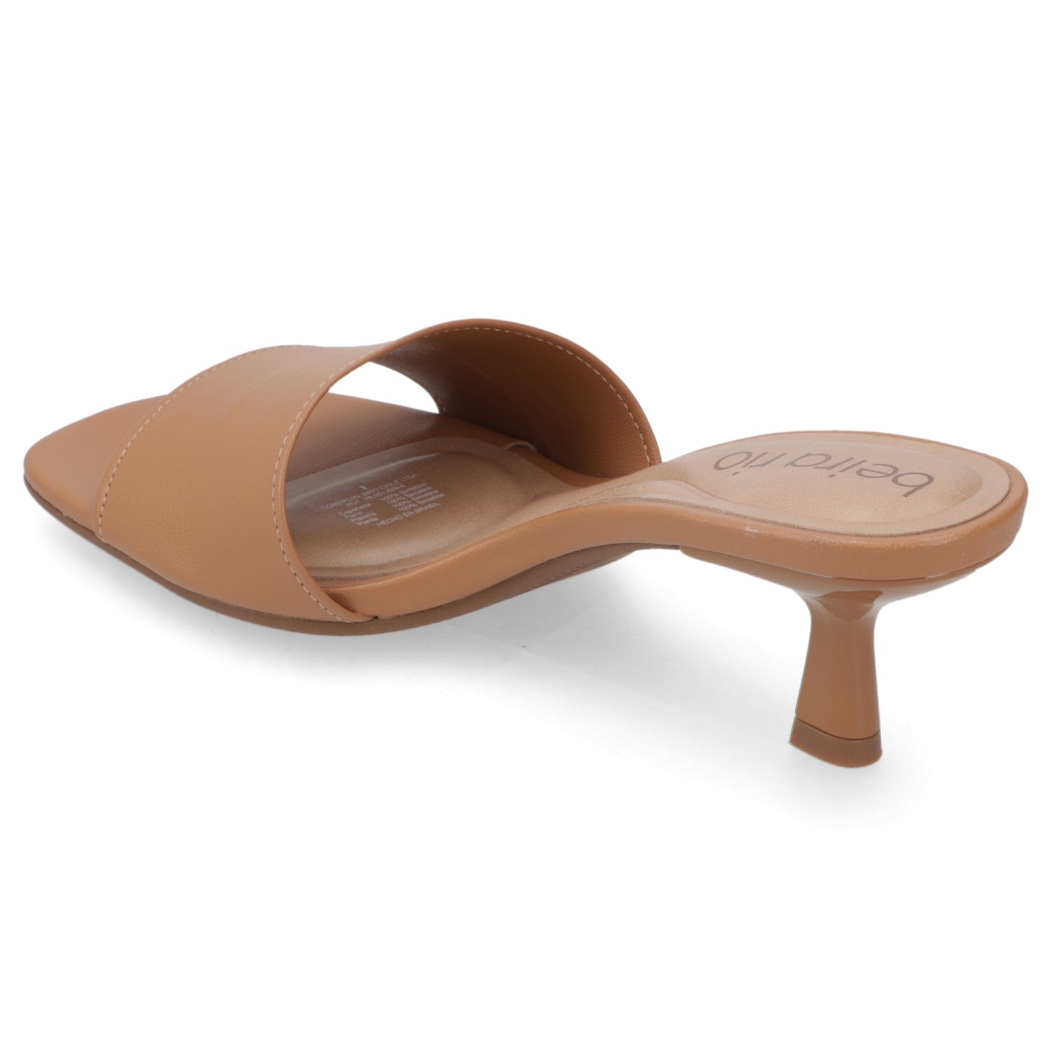 Sandalia Taco Aguja Bajo Camel Beira Rio 35 / Camel