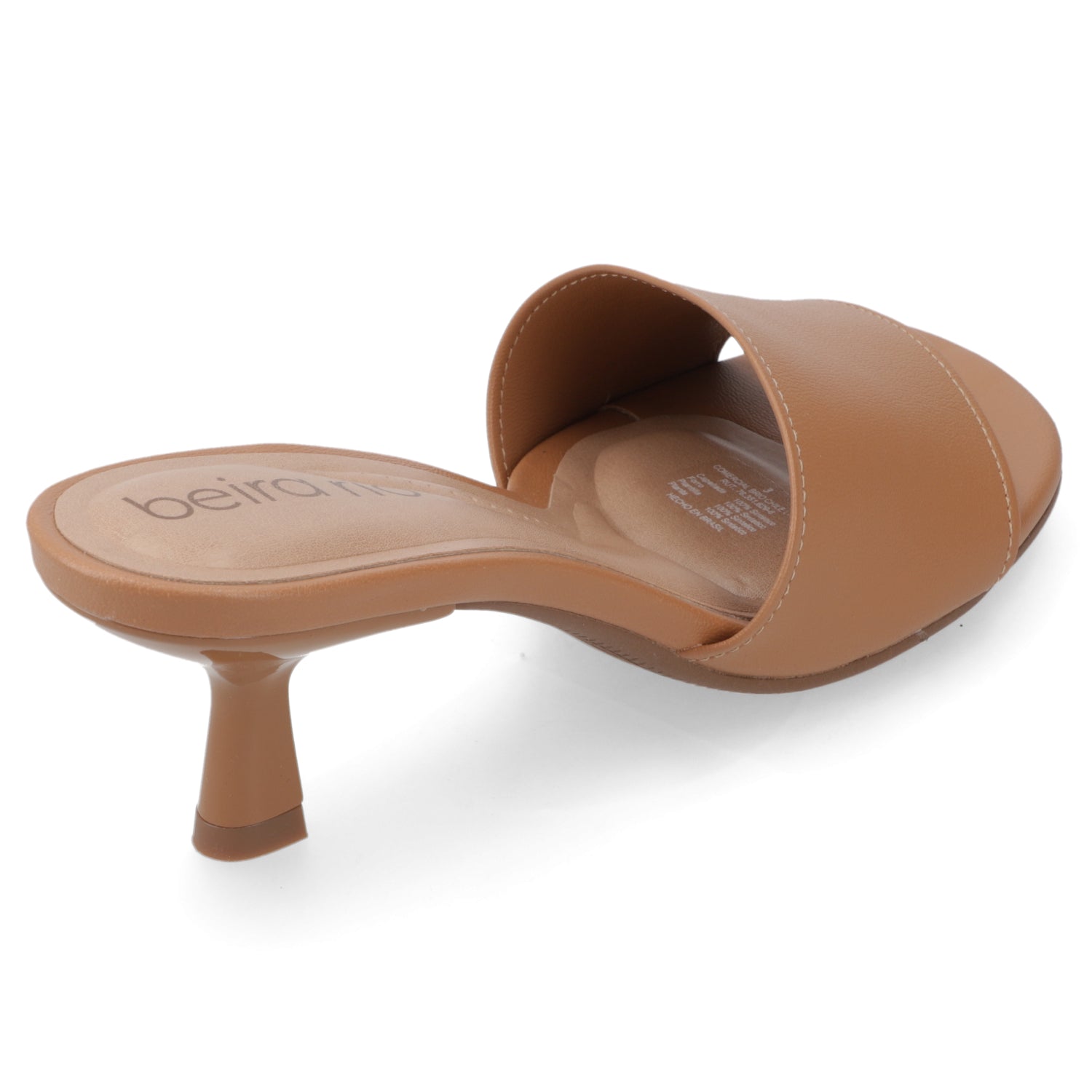 Sandalia Taco Aguja Bajo Camel Beira Rio 35 / Camel