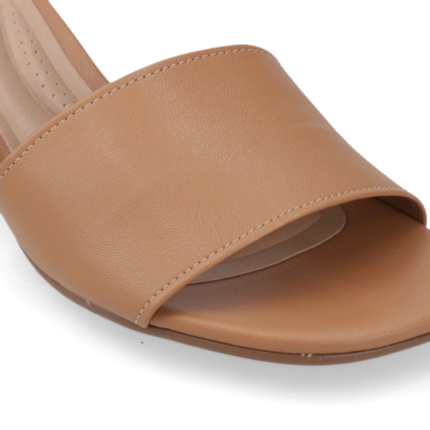 Sandalia Taco Aguja Bajo Camel Beira Rio 35 / Camel