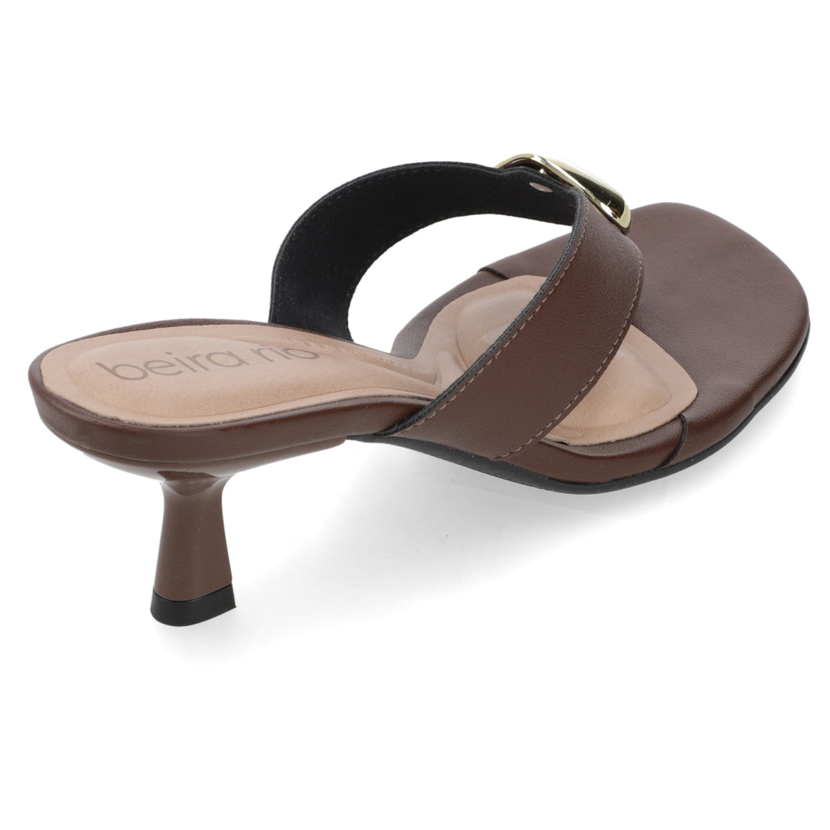 Sandalia Taco Aguja Bajo Café Beira Rio Ecocuero 35 / Café