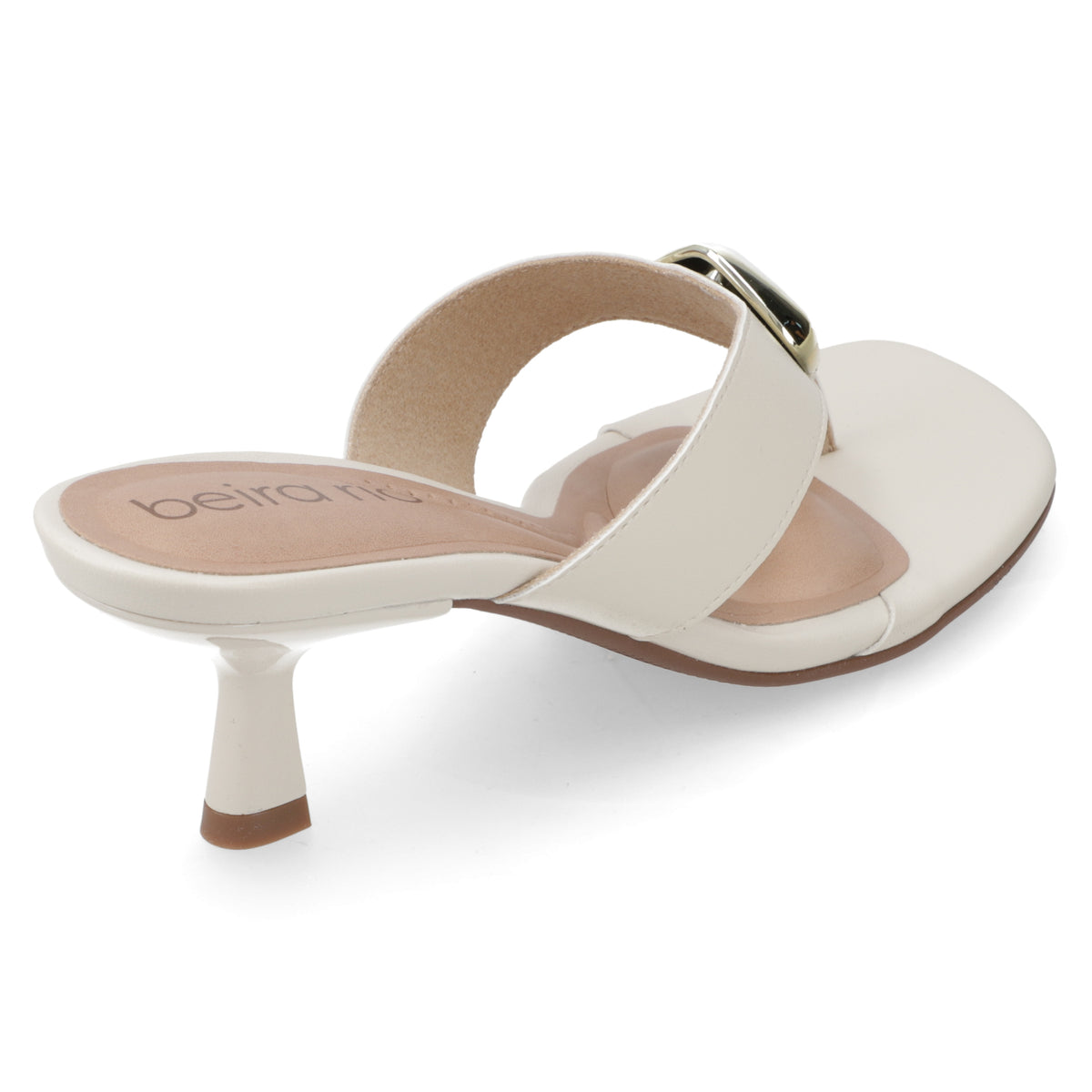 Sandalia Taco Aguja Bajo Blanco OFF Beira Rio 35 / Blanco OFF