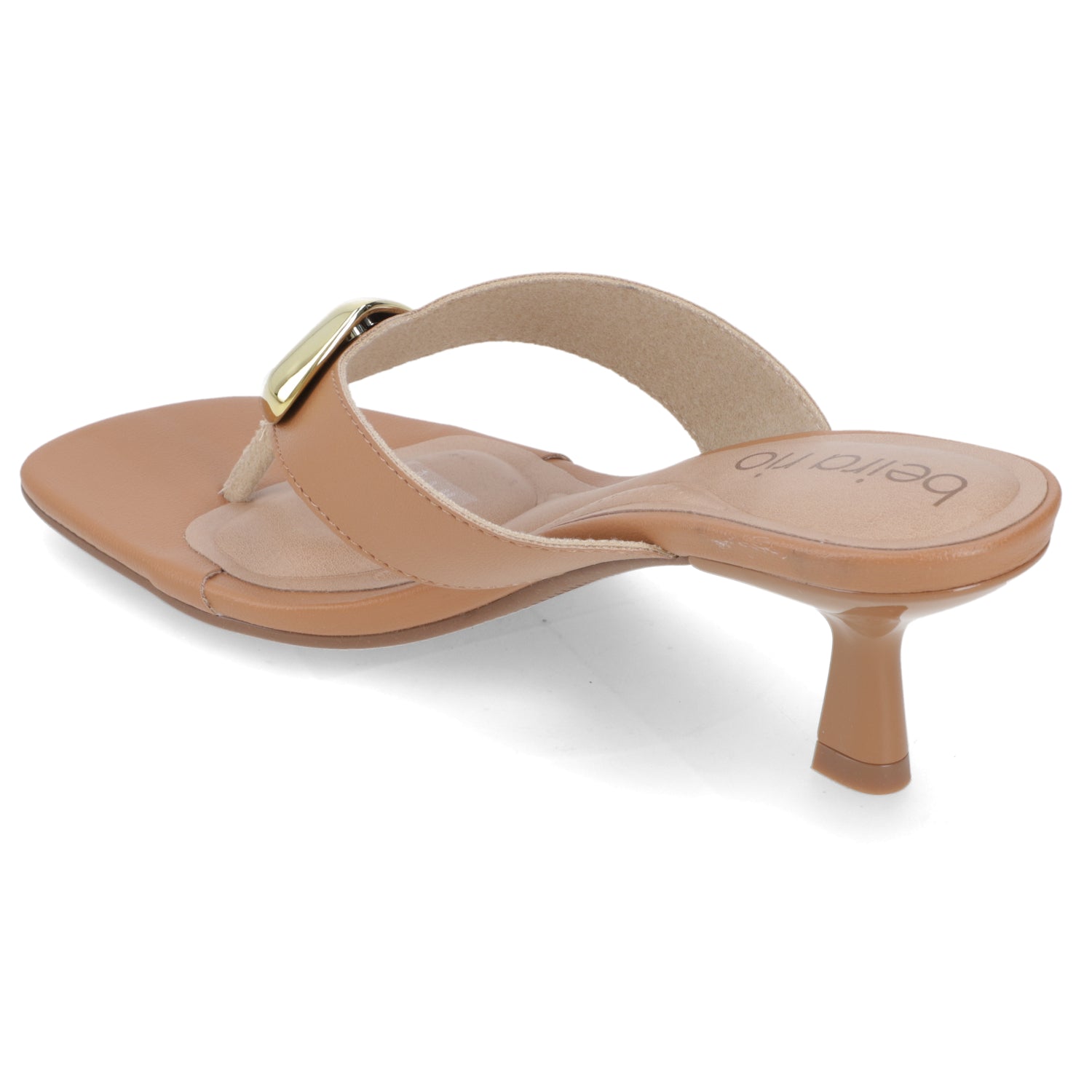 Sandalia Taco Aguja Bajo Camel Beira Rio 35 / Camel
