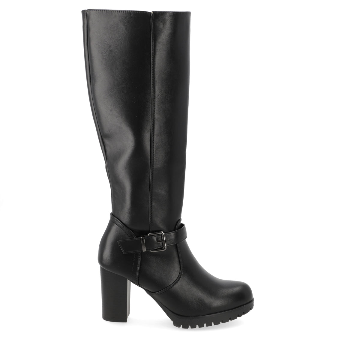 Bota Taco Ancho 10 cm Negro Agua de Coco 35 / Negro