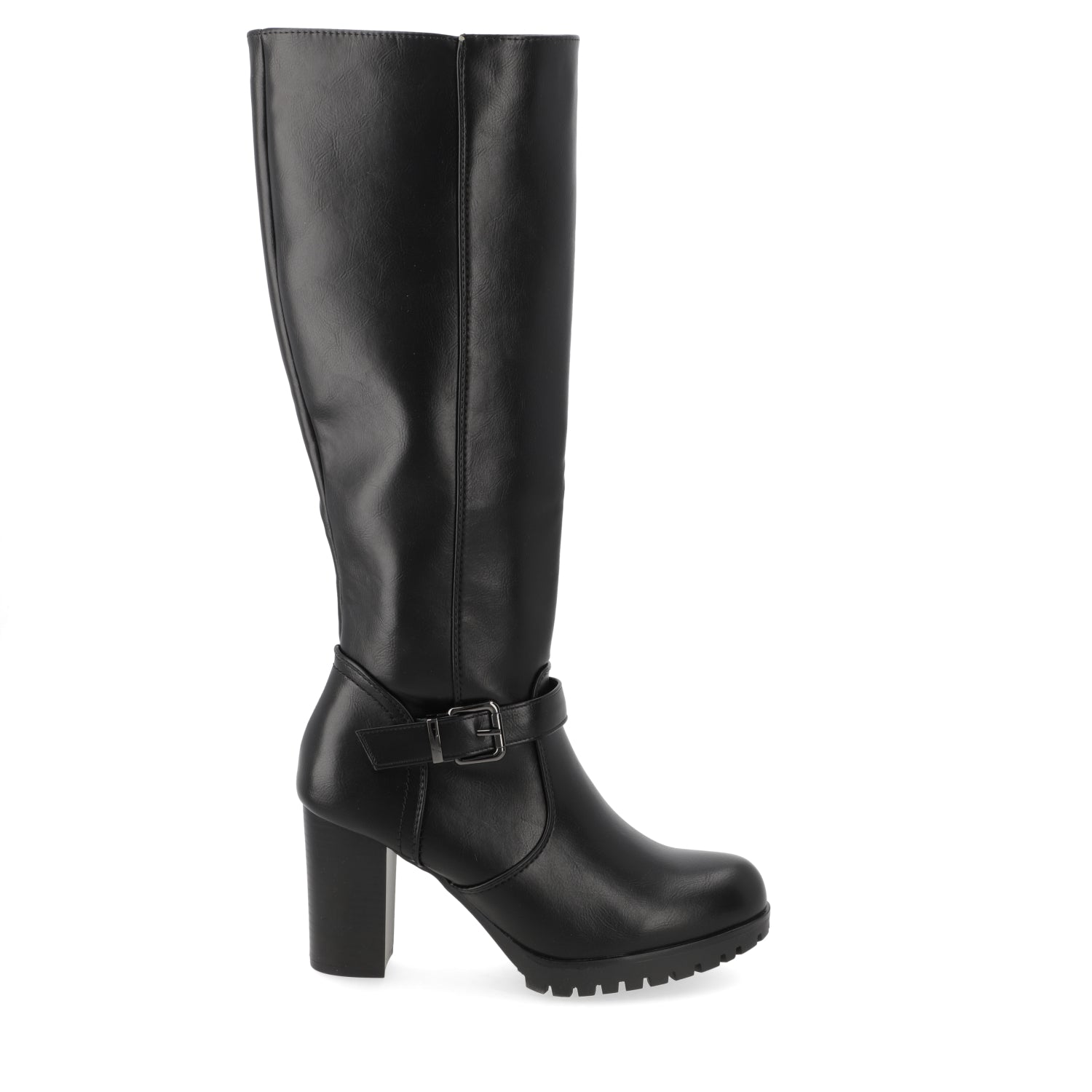 Bota Taco Ancho 10 cm Negro Agua de Coco 35 / Negro