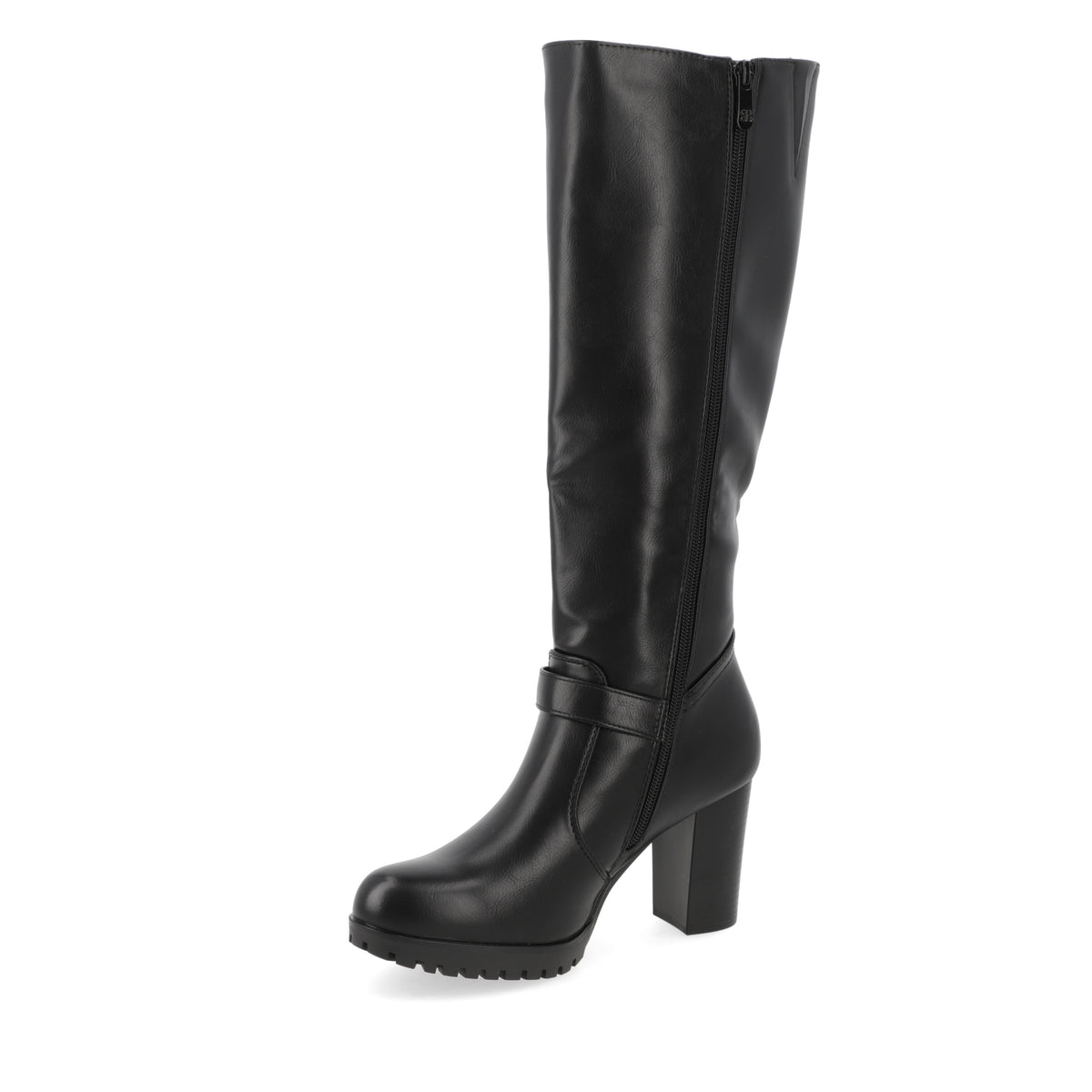 Bota Taco Ancho 10 cm Negro Agua de Coco 35 / Negro