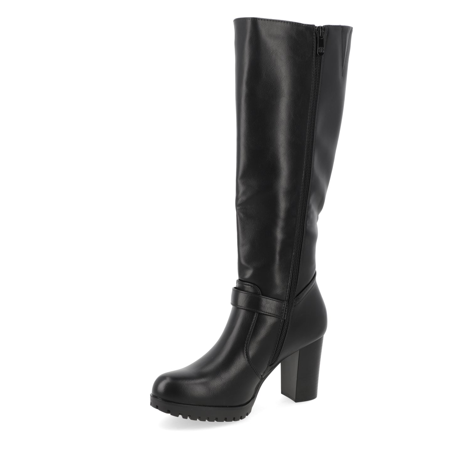 Bota Taco Ancho 10 cm Negro Agua de Coco 35 / Negro