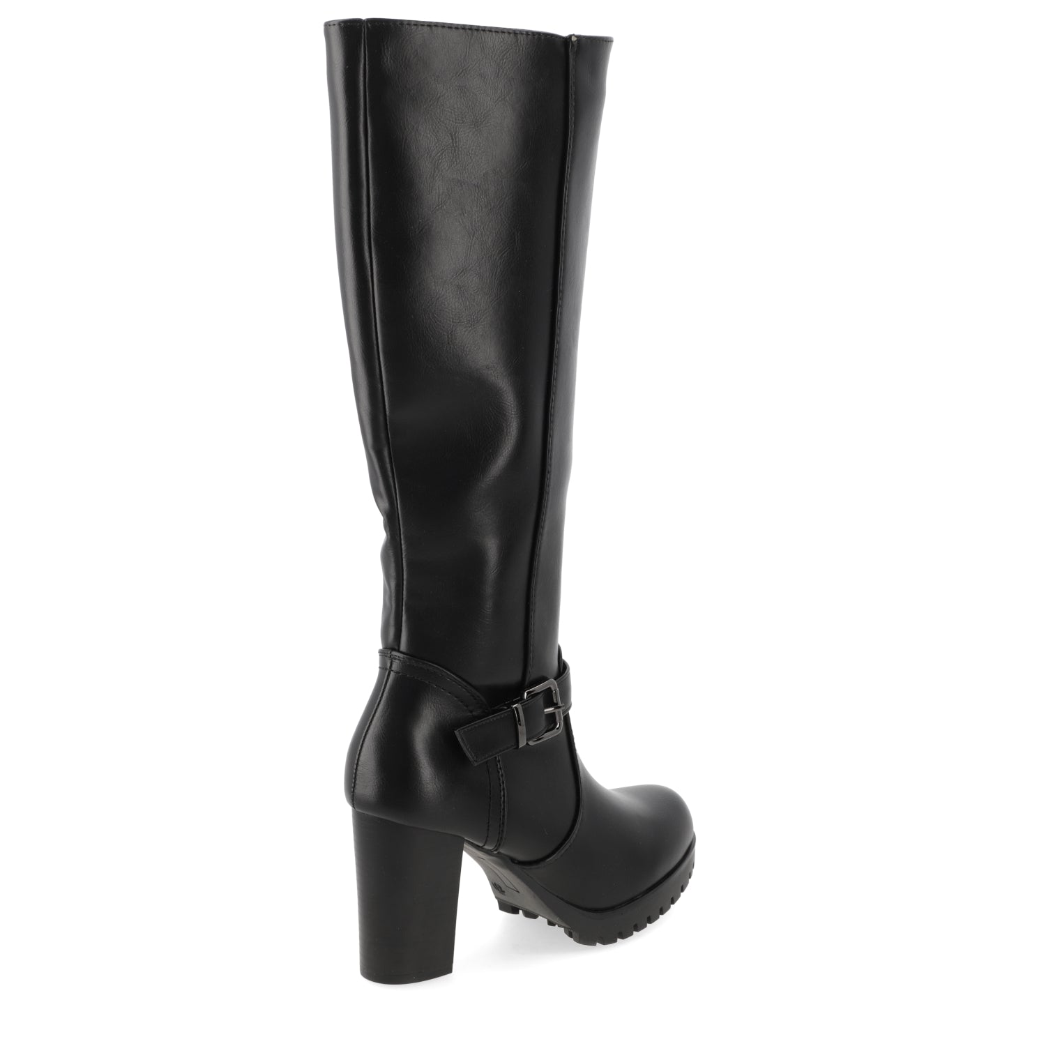 Bota Taco Ancho 10 cm Negro Agua de Coco 35 / Negro