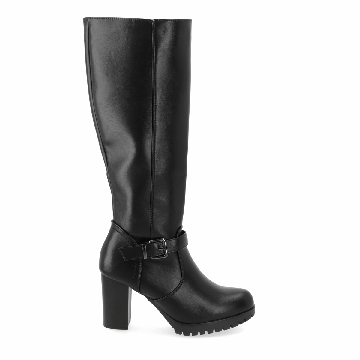 Bota Taco Ancho 10 cm Negro Agua de Coco 35 / Negro