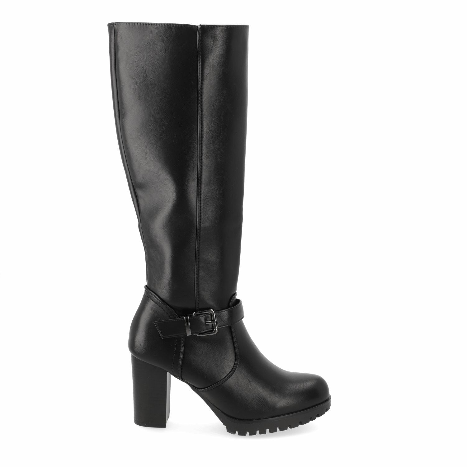 Bota Taco Ancho 10 cm Negro Agua de Coco 35 / Negro