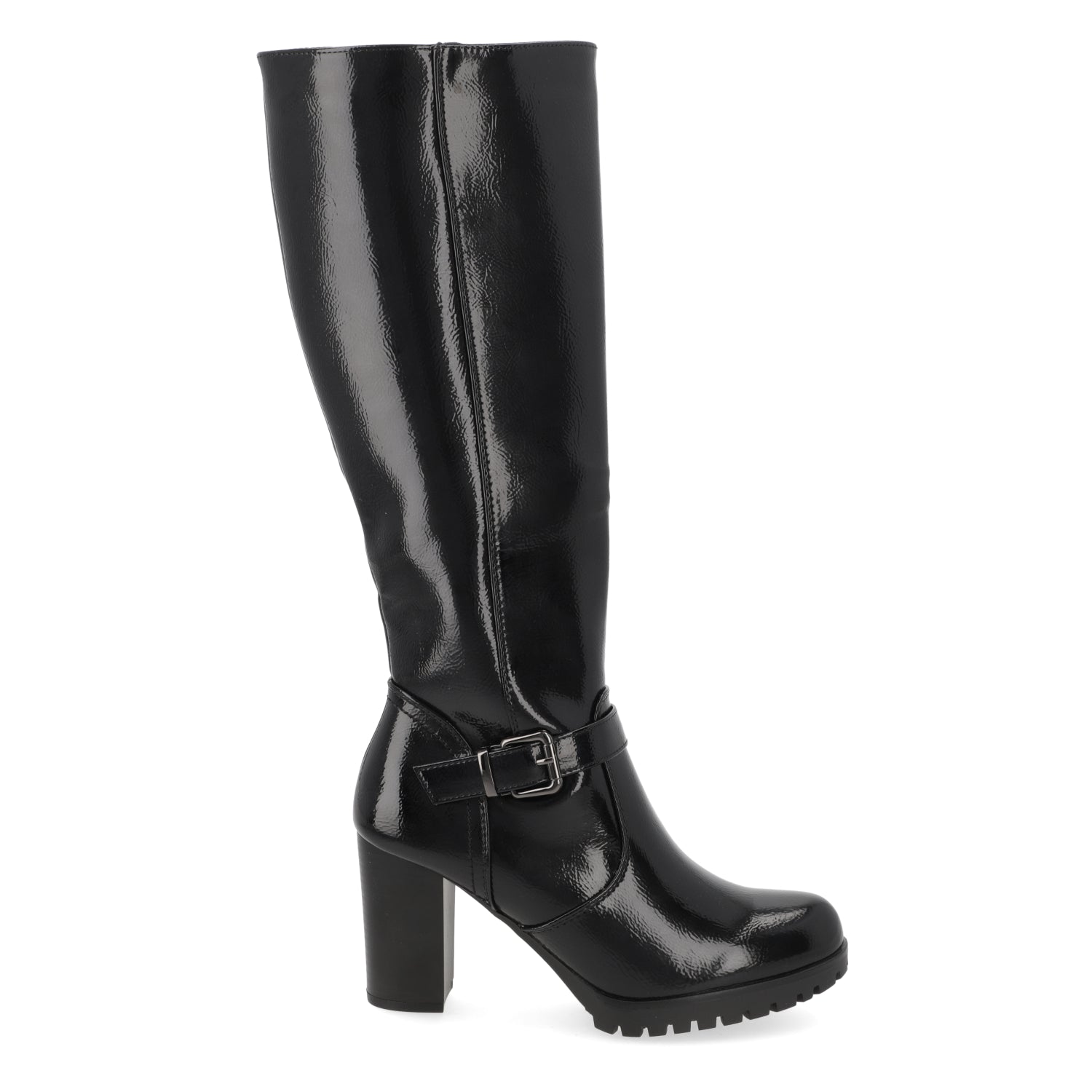 Bota Taco Ancho 10 cm Negro Agua de Coco 35 / Negro