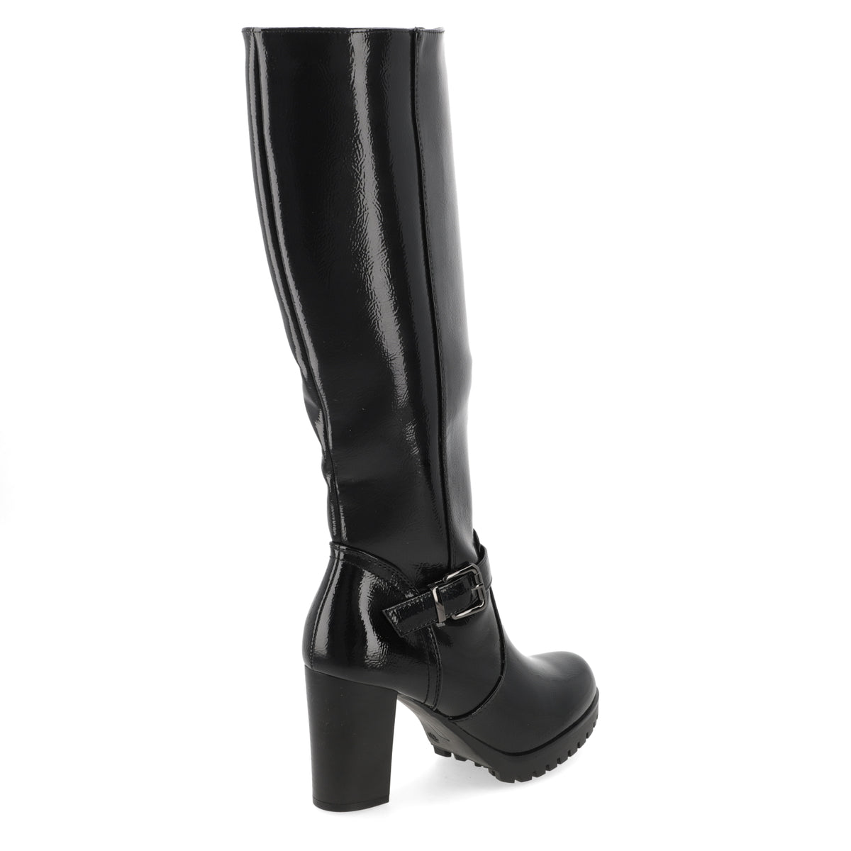 Bota Taco Ancho 10 cm Negro Agua de Coco 35 / Negro