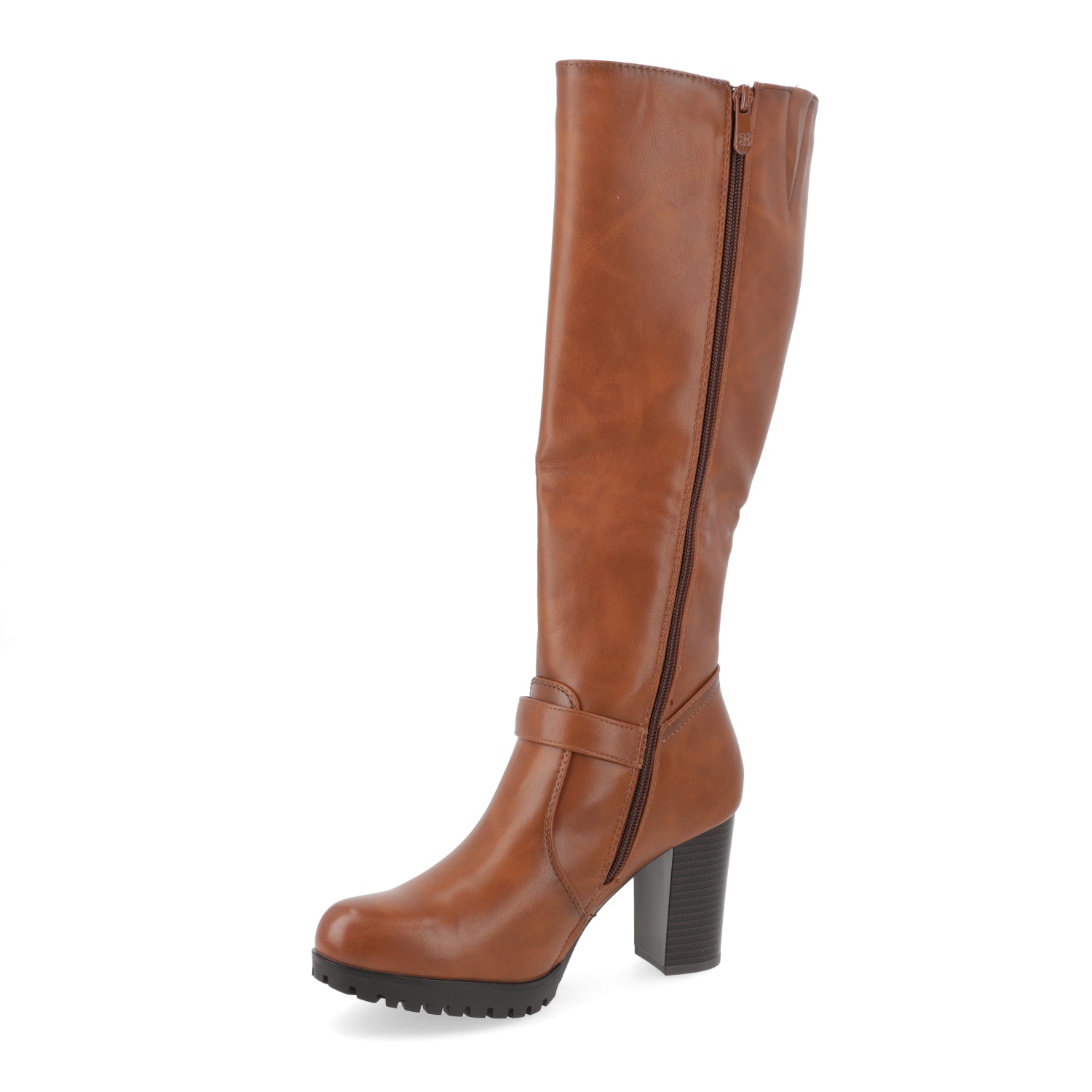 Bota Taco Ancho 10 cm Camel Agua de Coco 35 / Camel