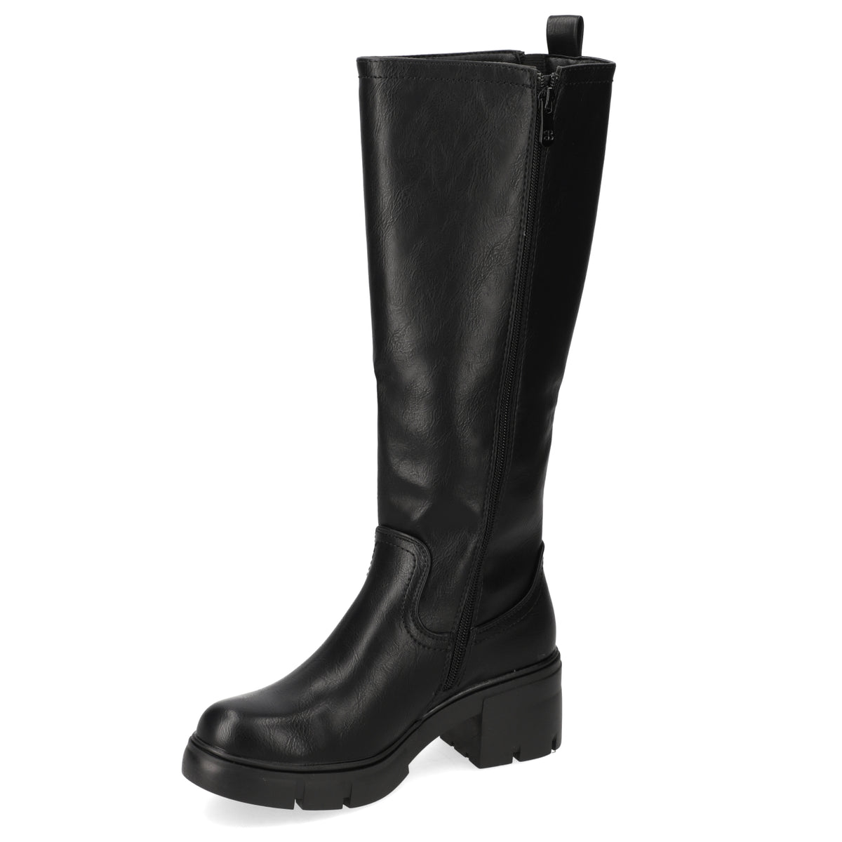 Bota Taco Ancho 5 cm Negro New Walk 35 / Negro