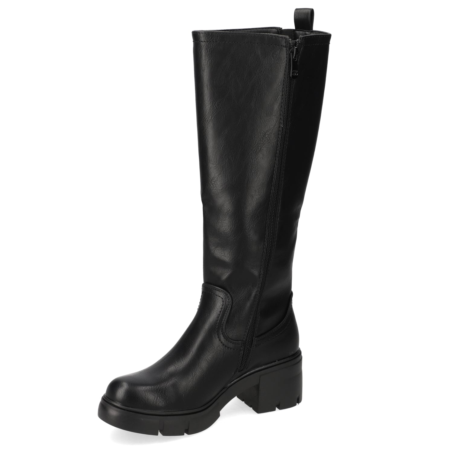 Bota Taco Ancho 5 cm Negro New Walk 35 / Negro