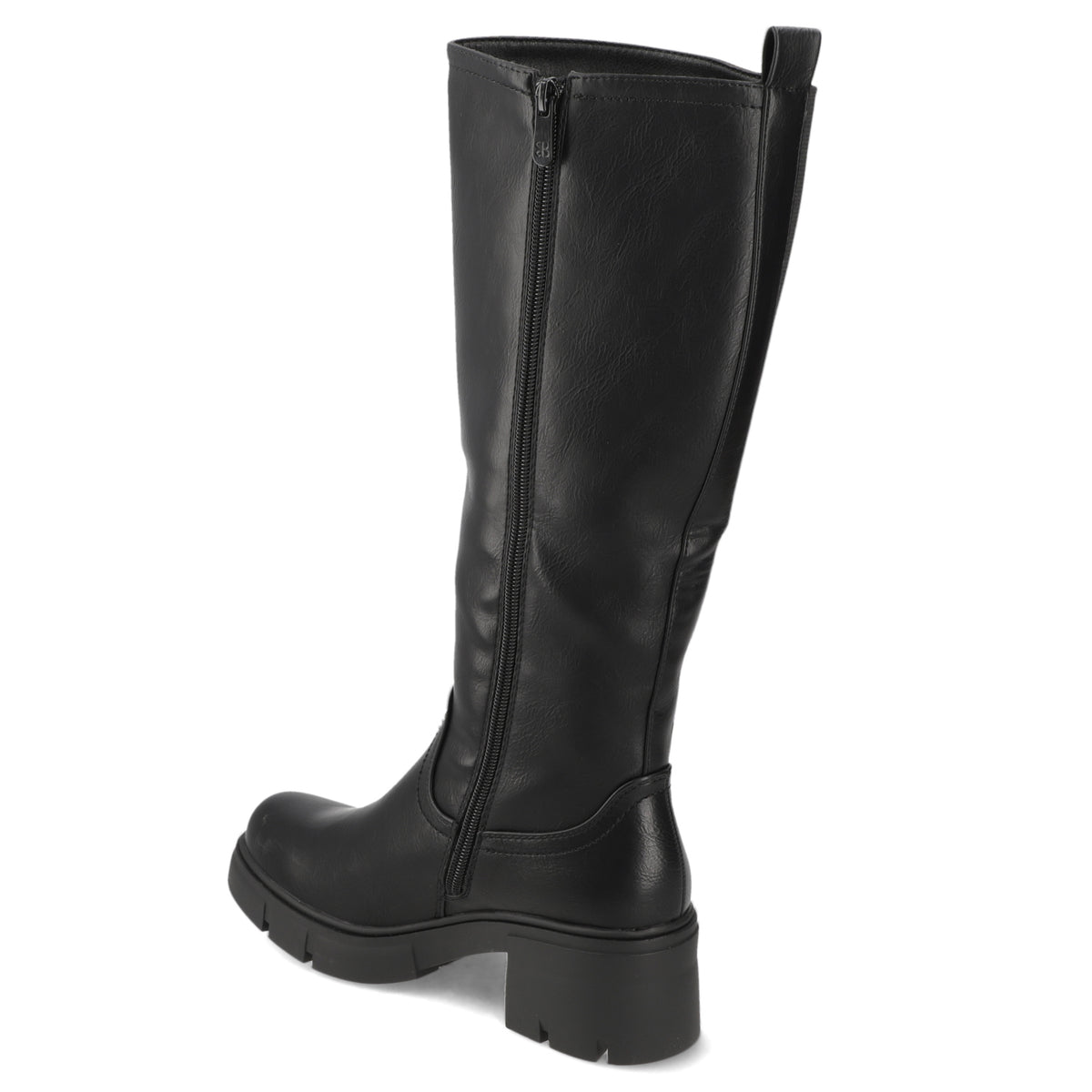 Bota Taco Ancho 5 cm Negro New Walk