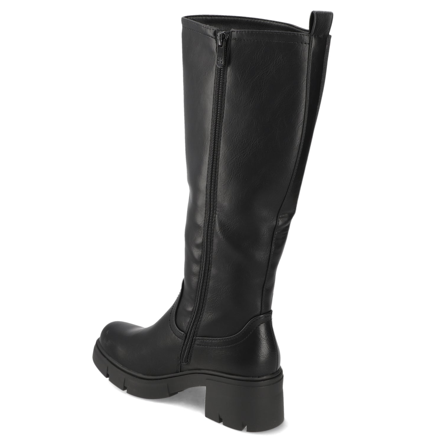 Bota Taco Ancho 5 cm Negro New Walk