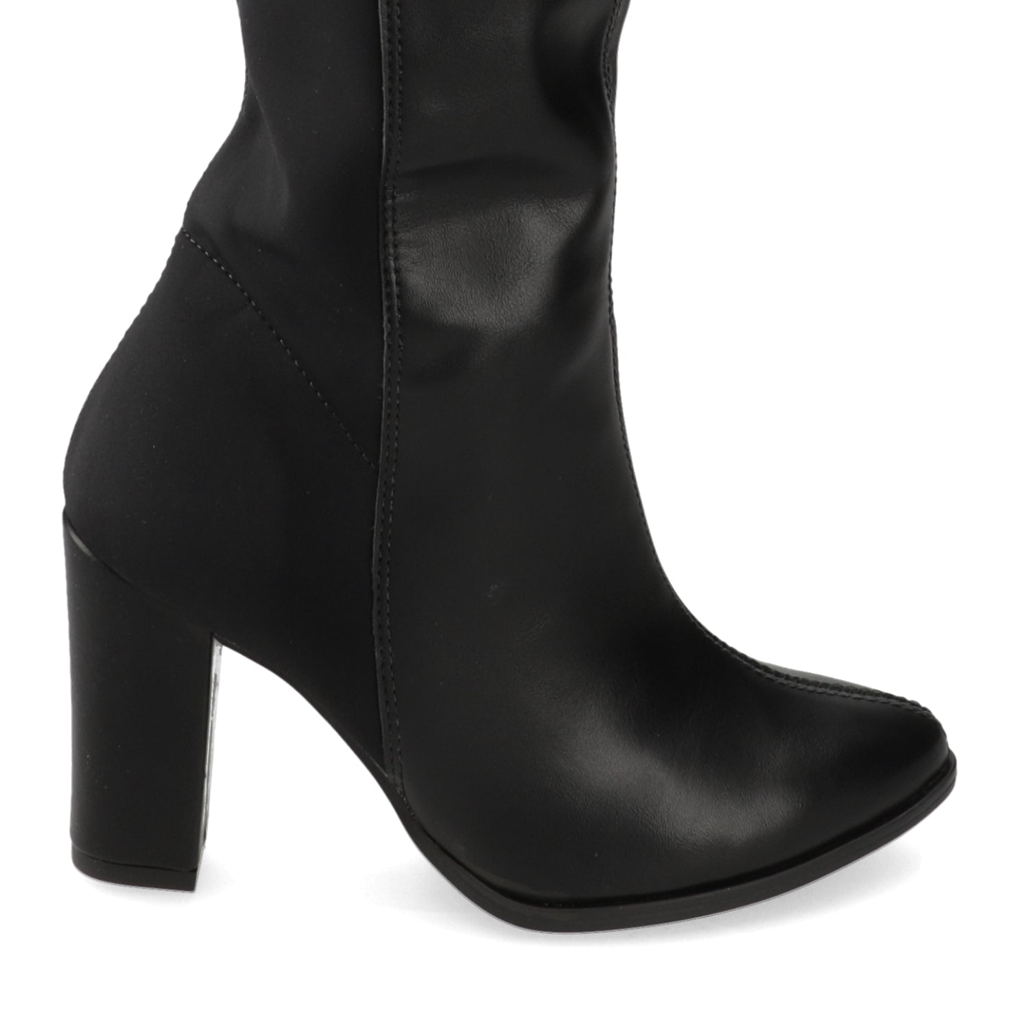 Bota Taco Ancho 10 cm Negro Beira Rio 35 / Negro