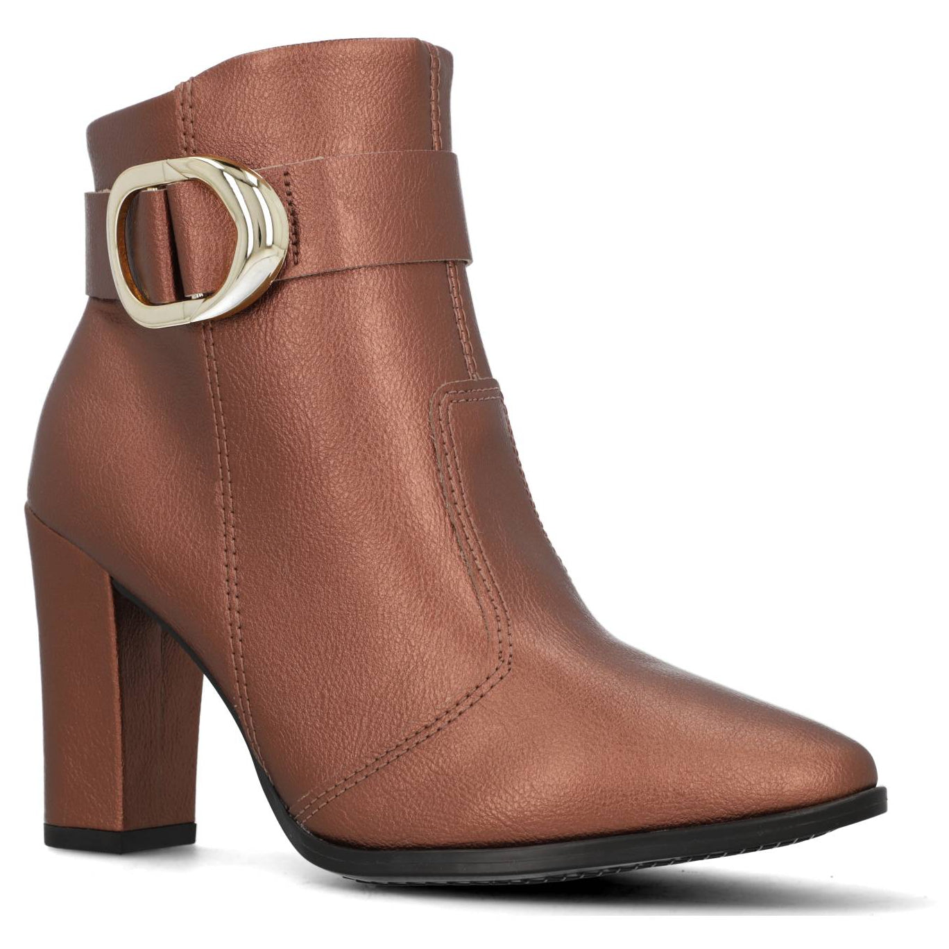 Botín Beira Rio Metalizados Cobrizo 35 / Camel