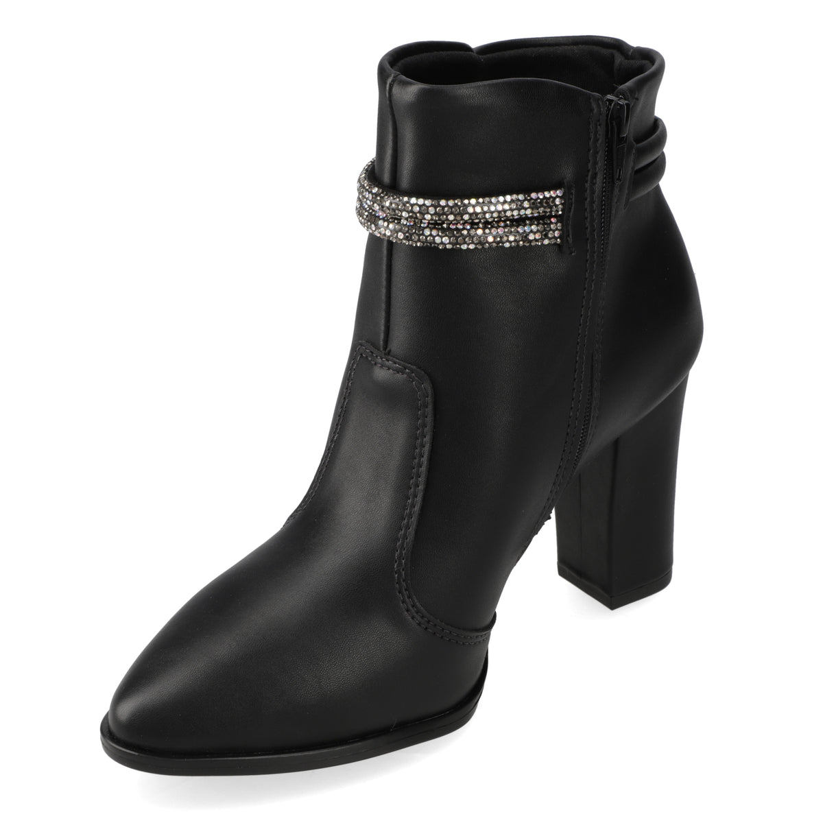 Botín Beira Rio EcoCuero Shine Negro 35 / Negro