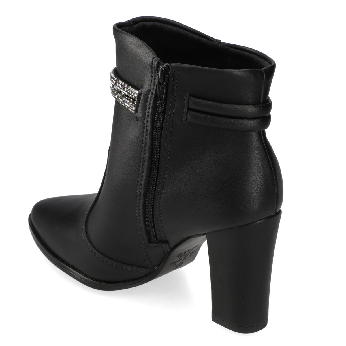 Botín Beira Rio EcoCuero Shine Negro 35 / Negro