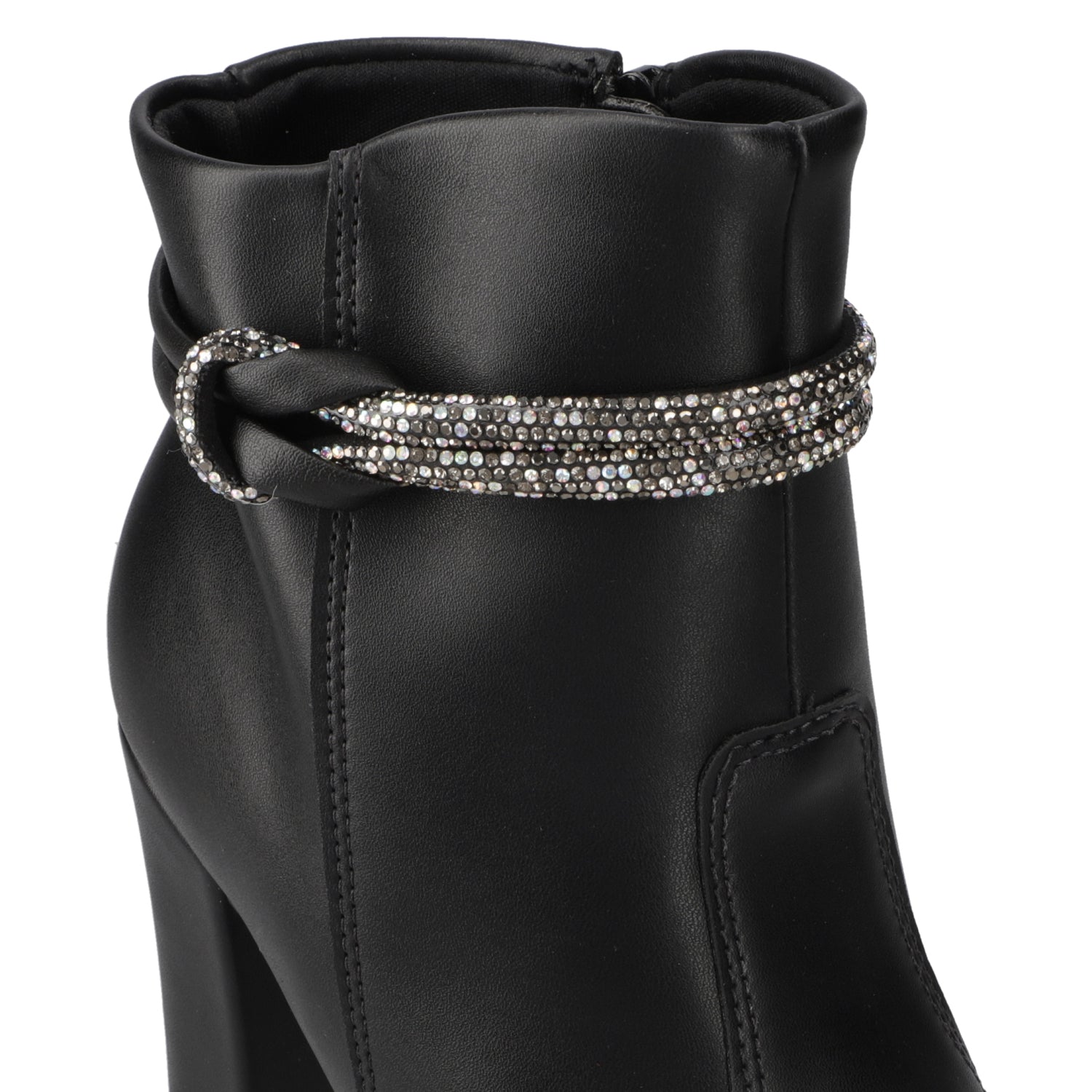 Botín Beira Rio EcoCuero Shine Negro 35 / Negro