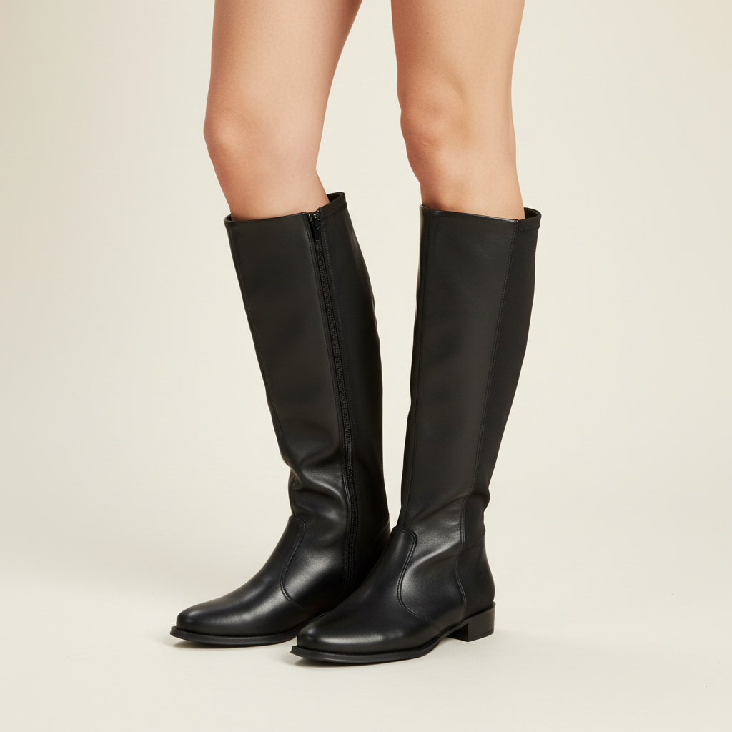 Bota Plana Negro Beira Rio