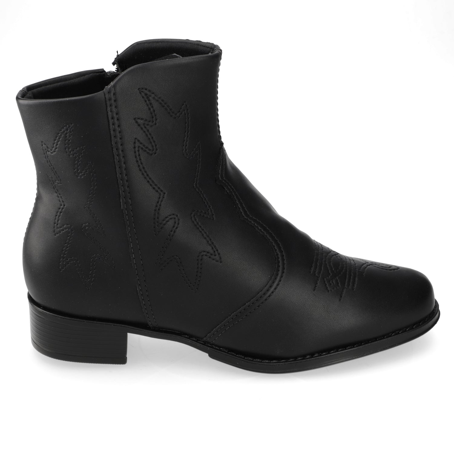 Botin Taco Ancho 3 cm Negro Beira Rio 35 / Negro
