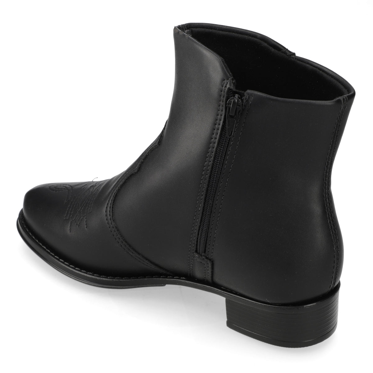 Botin Taco Ancho 3 cm Negro Beira Rio 35 / Negro