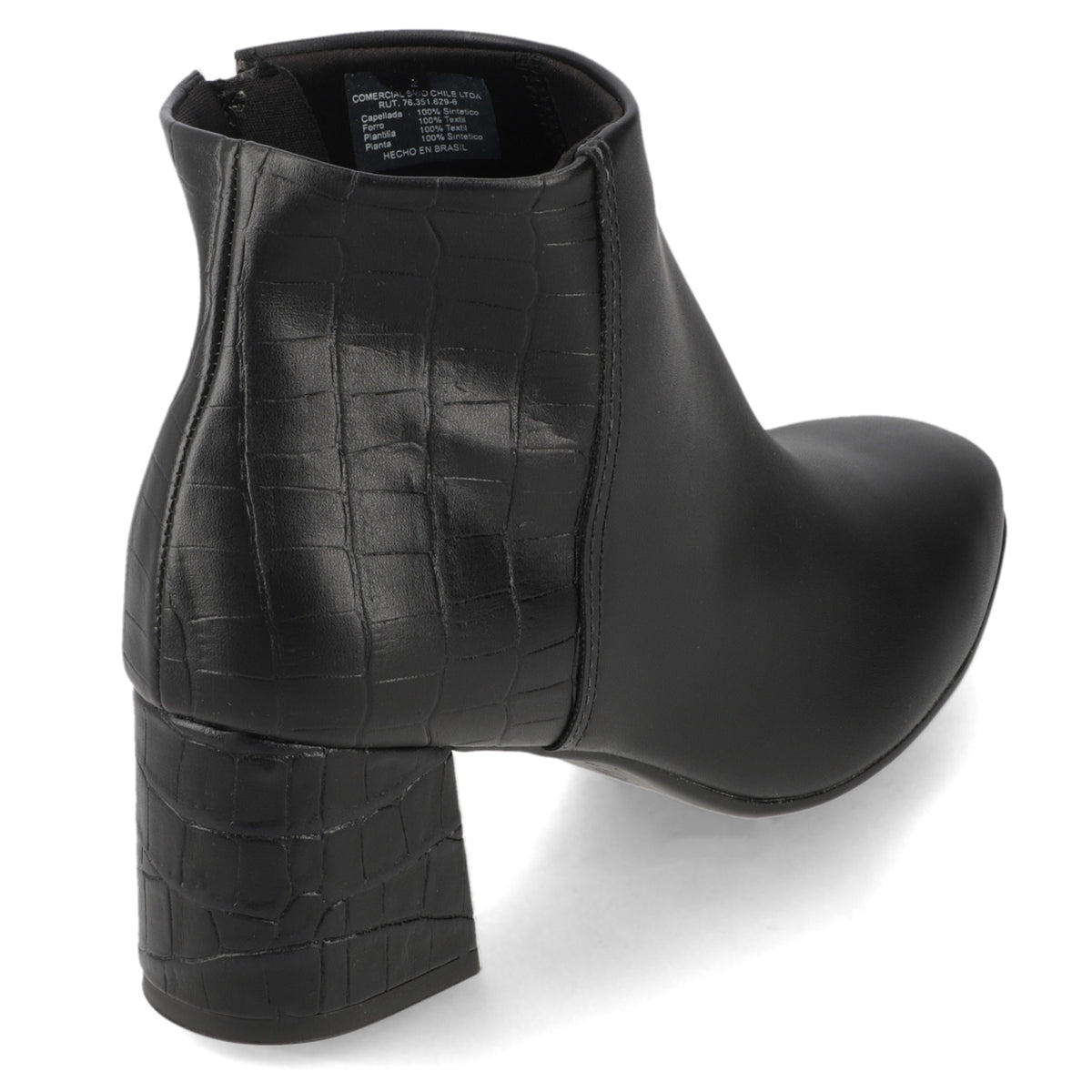 Botin Negro Beira Rio 35 / Negro