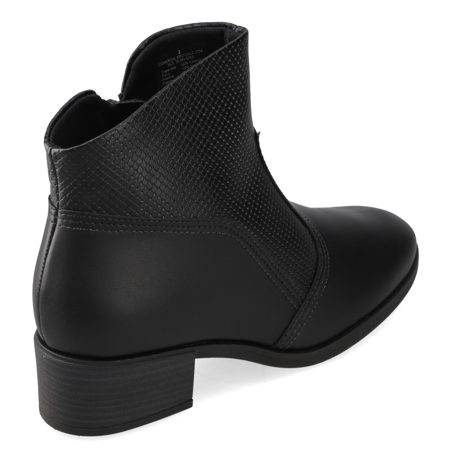 Botin Taco Ancho 3 cm Negro Beira Rio 35 / Negro