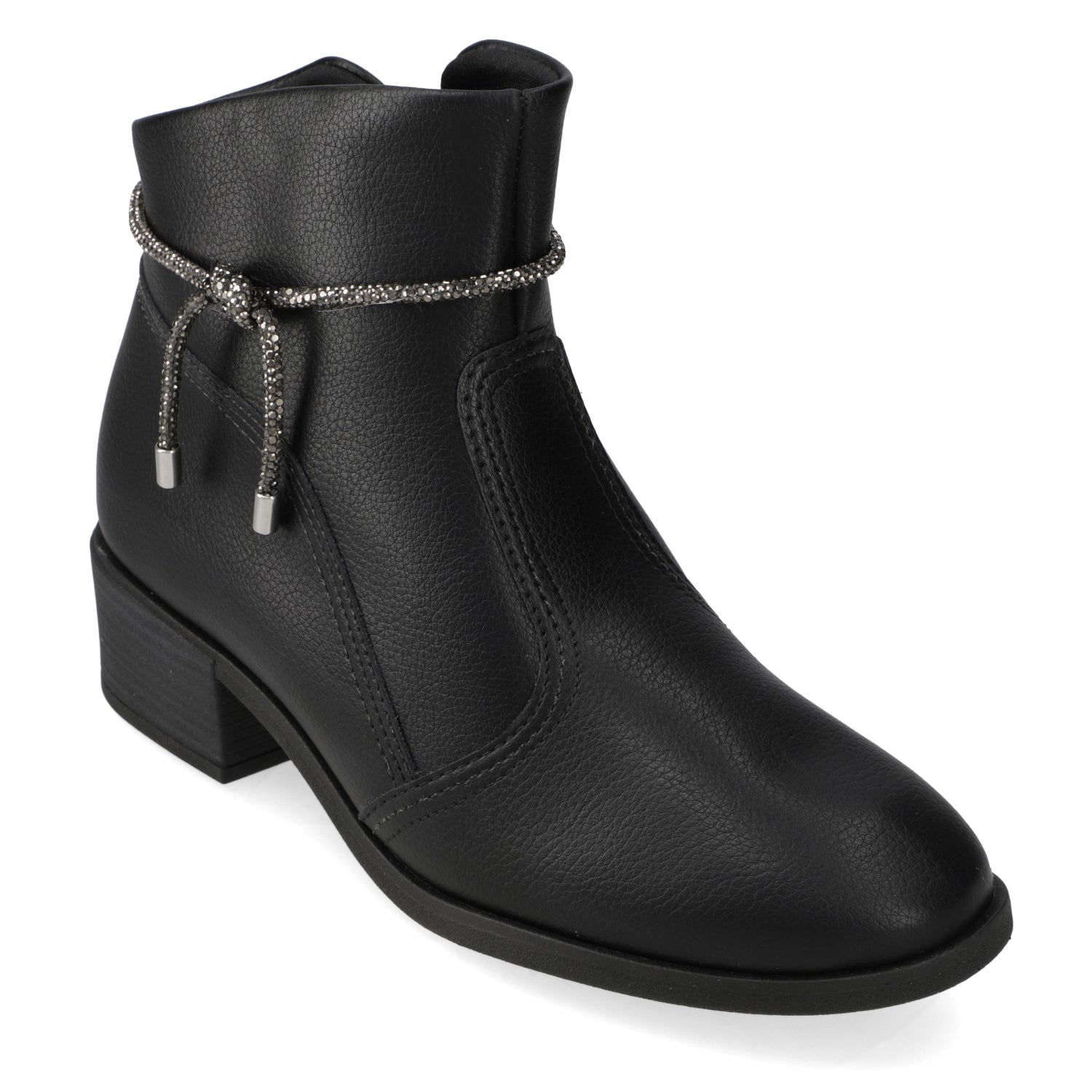 Botin Taco Ancho 3 cm Negro Beira Rio 35 / Negro