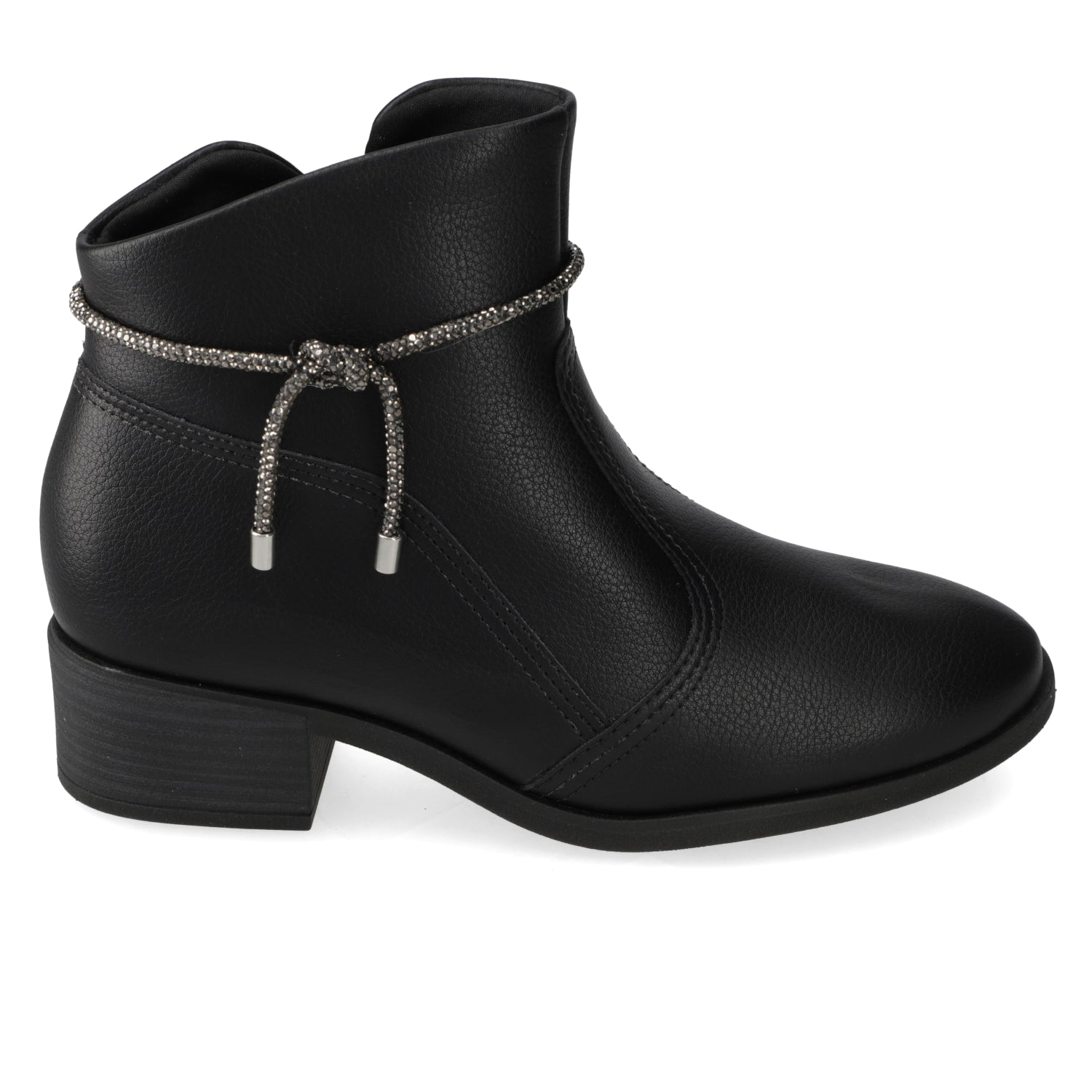 Botin Taco Ancho 3 cm Negro Beira Rio 35 / Negro