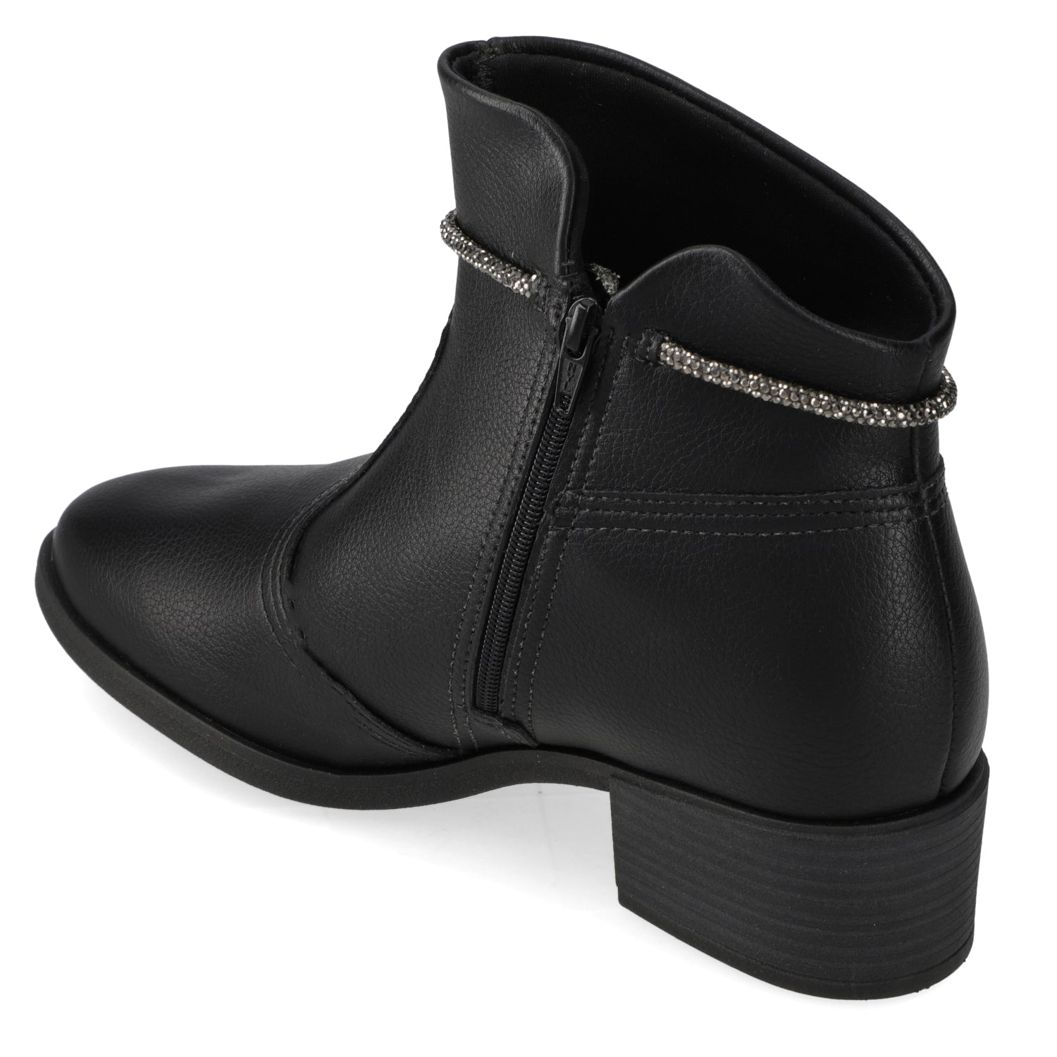 Botin Taco Ancho 3 cm Negro Beira Rio 35 / Negro