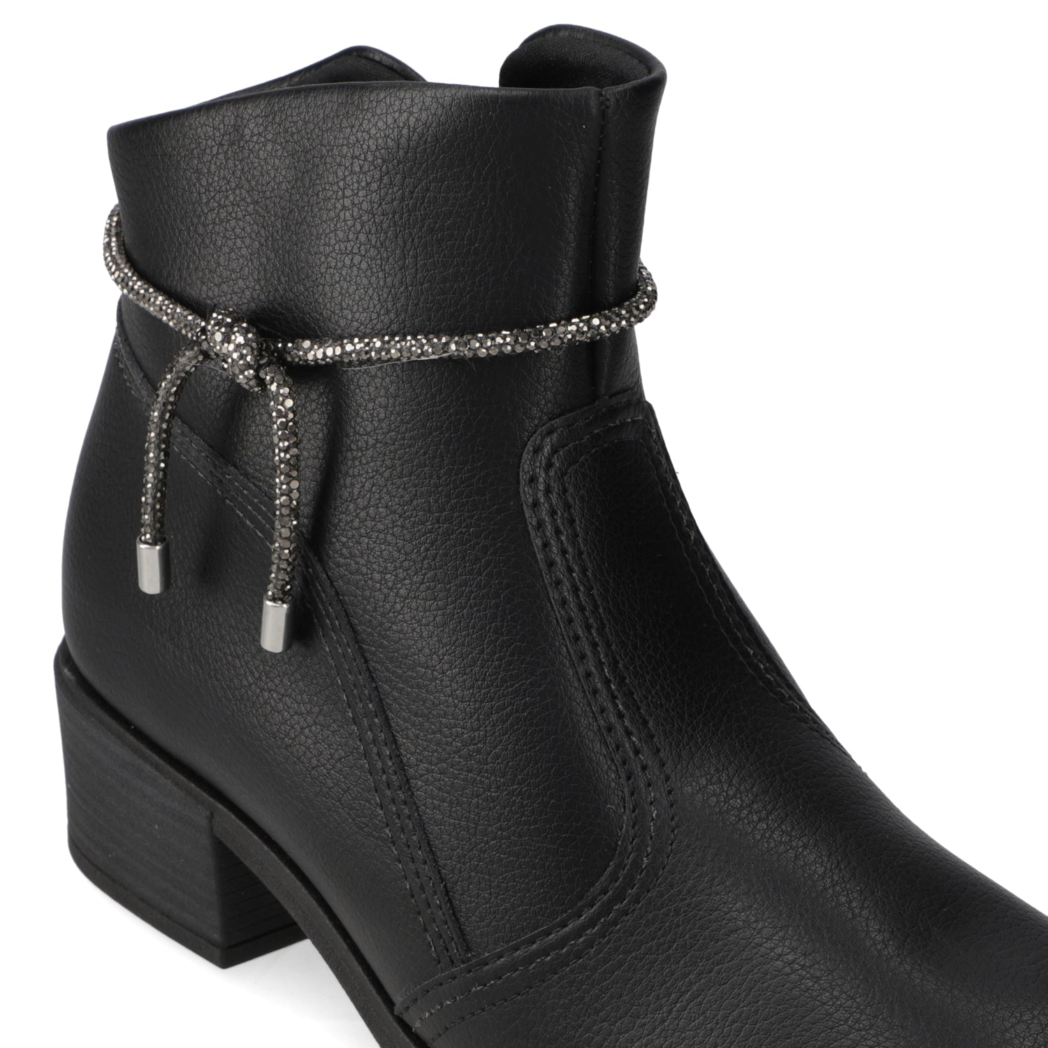 Botin Taco Ancho 3 cm Negro Beira Rio 35 / Negro