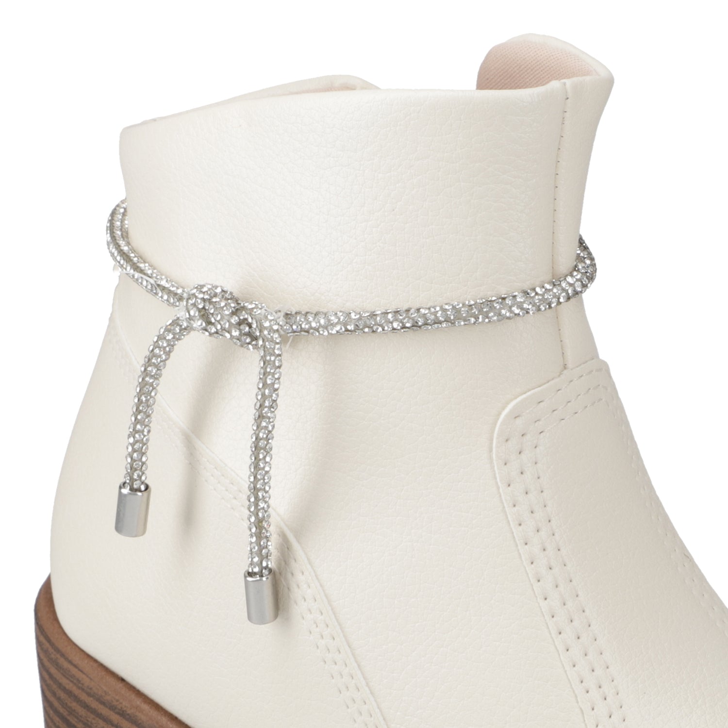 Botin Taco Ancho 3 cm Blanco Beira Rio 35 / Blanco