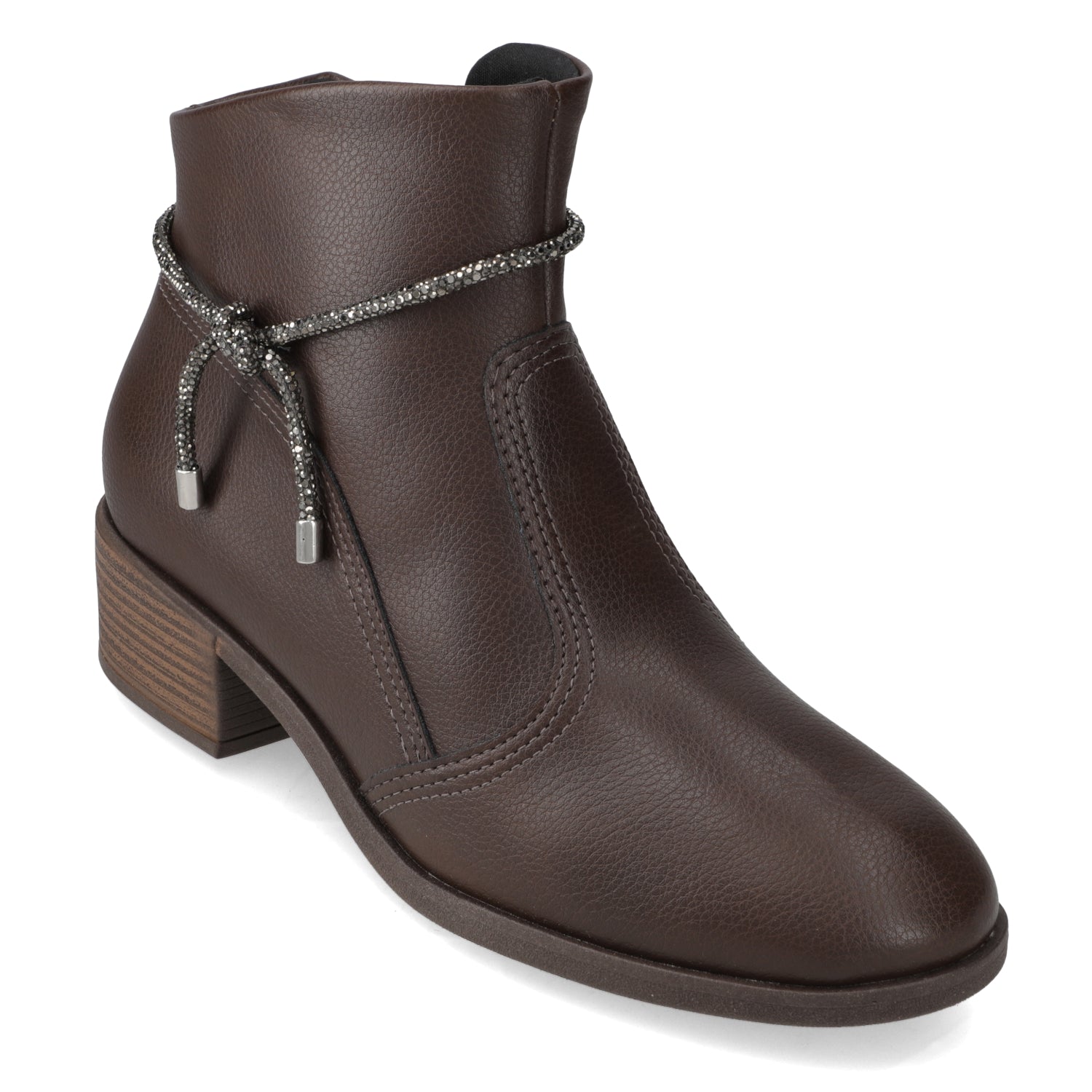 Botin Taco Ancho 3 cm Café Beira Rio 35 / Café
