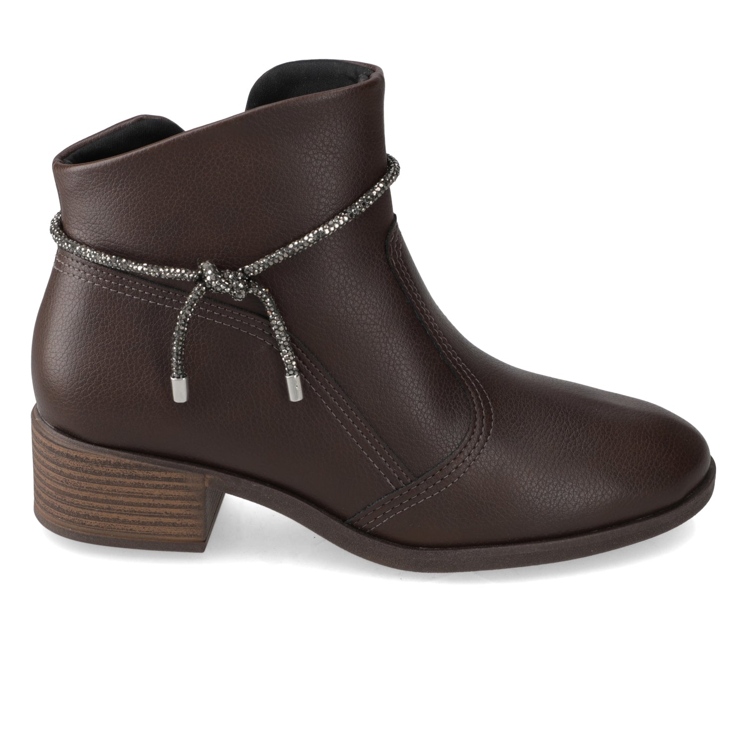 Botin Taco Ancho 3 cm Café Beira Rio 35 / Café