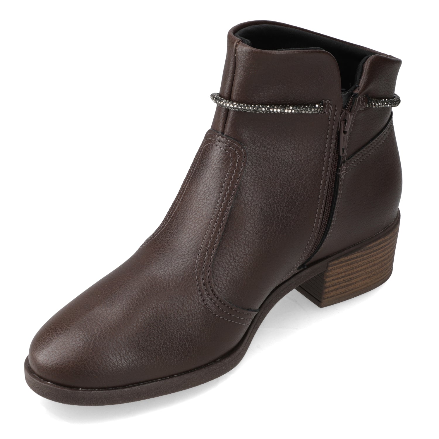 Botin Taco Ancho 3 cm Café Beira Rio 35 / Café