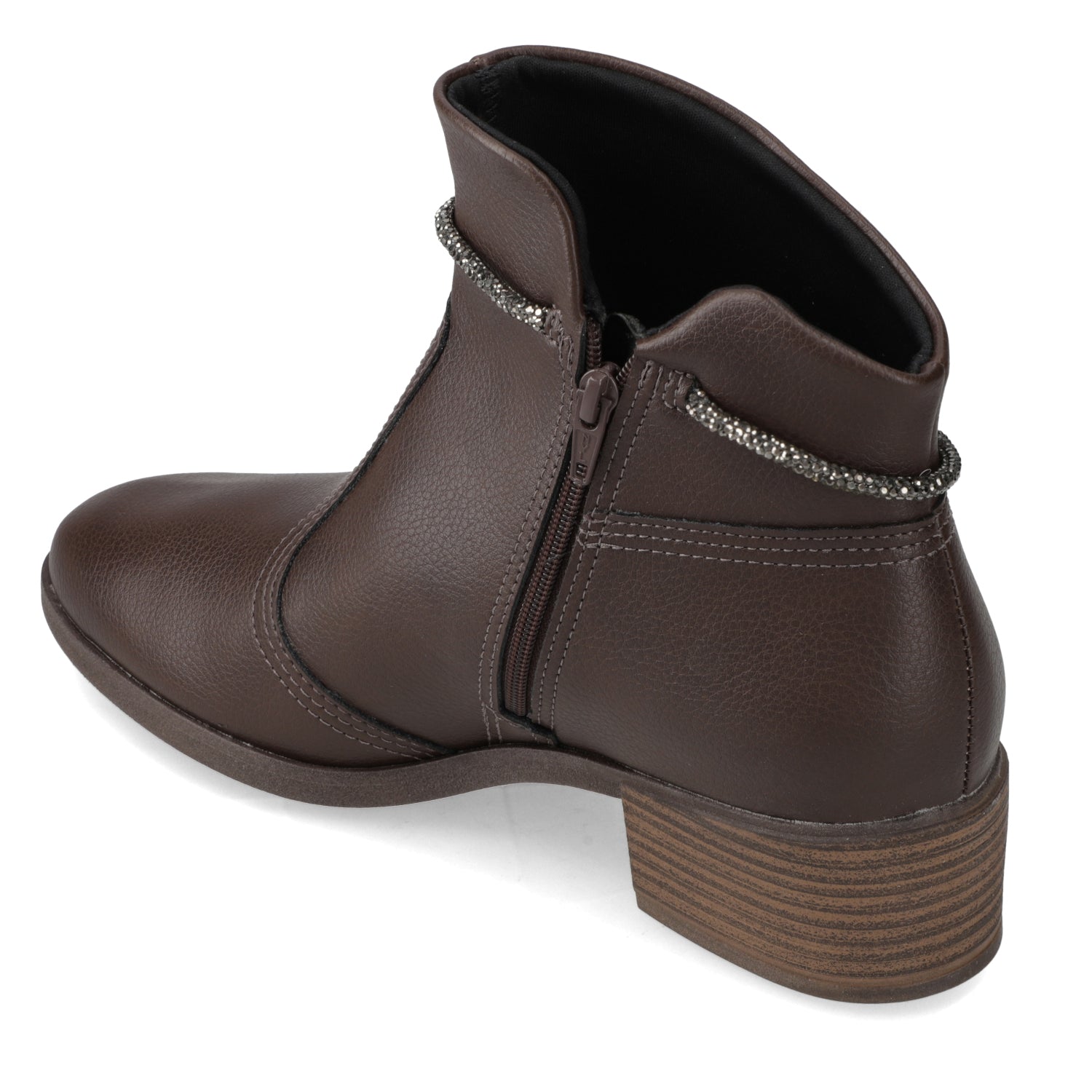 Botin Taco Ancho 3 cm Café Beira Rio 35 / Café