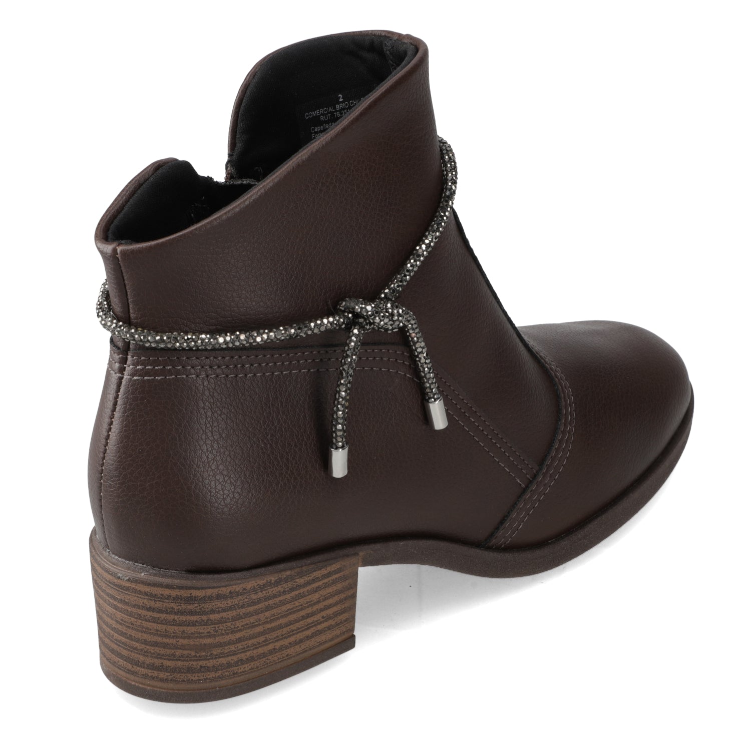 Botin Taco Ancho 3 cm Café Beira Rio 35 / Café