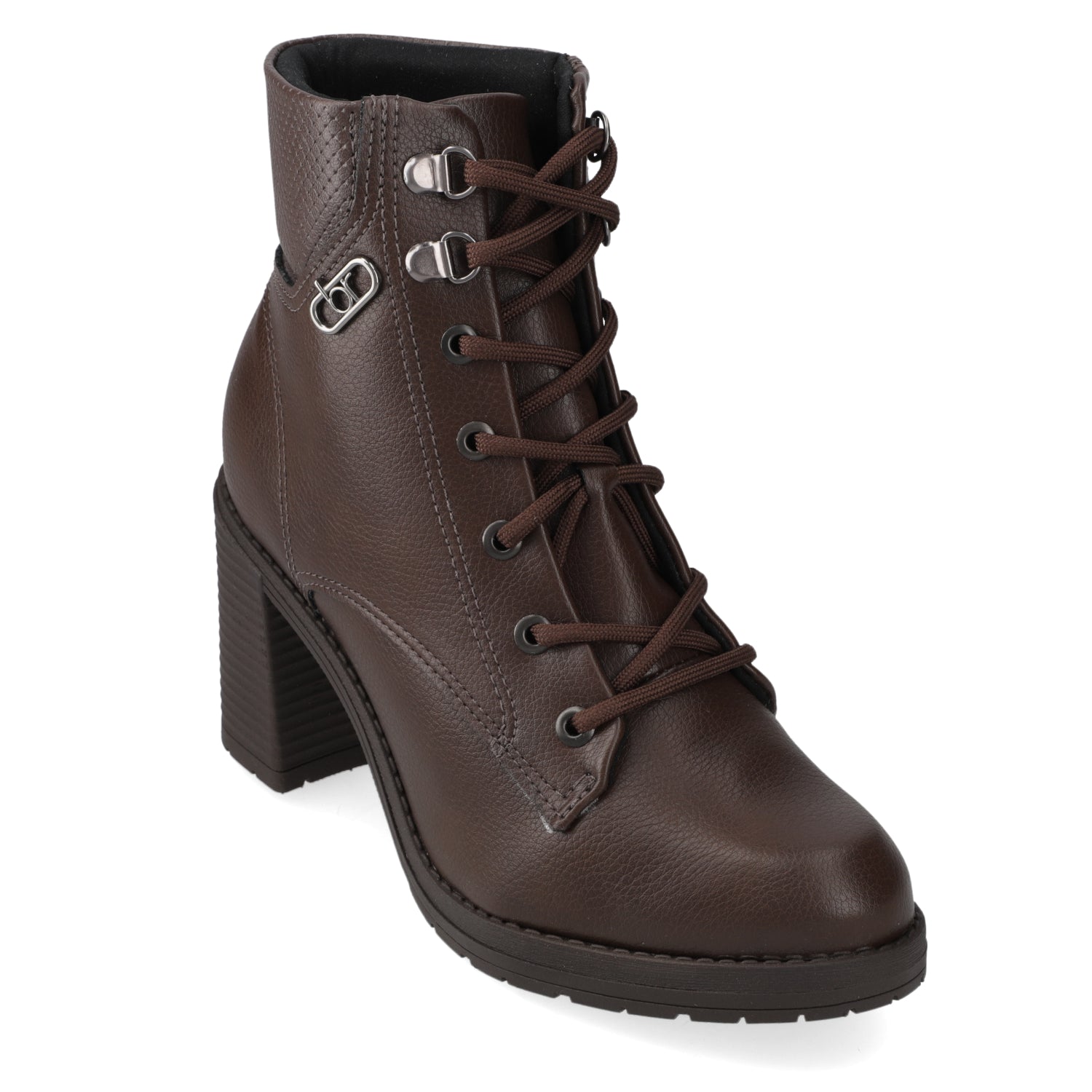 Botin Taco Ancho 7 cm Café Beira Rio 35 / Café
