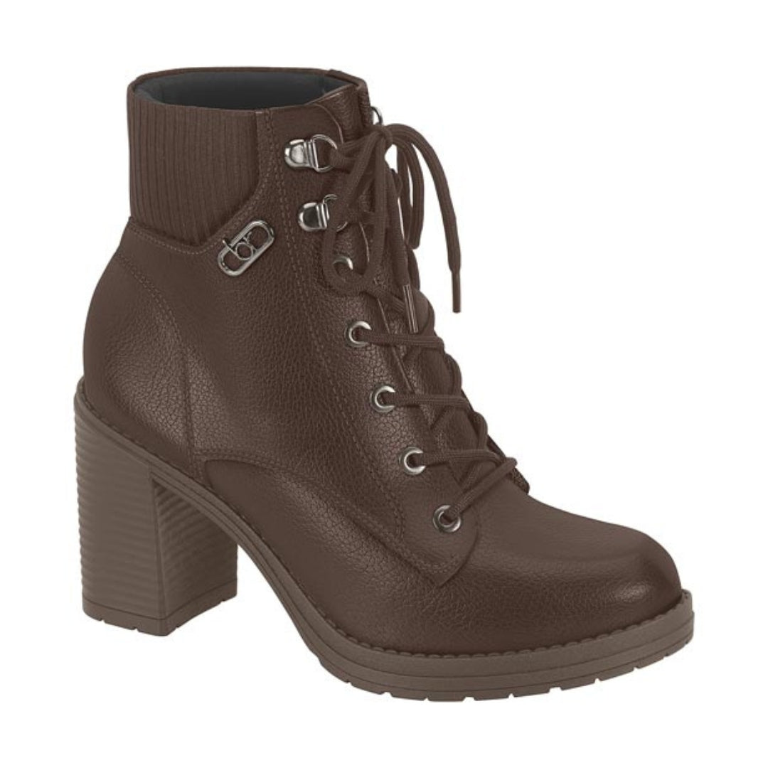 Botin Taco Ancho 7 cm Café Beira Rio 35 / Café