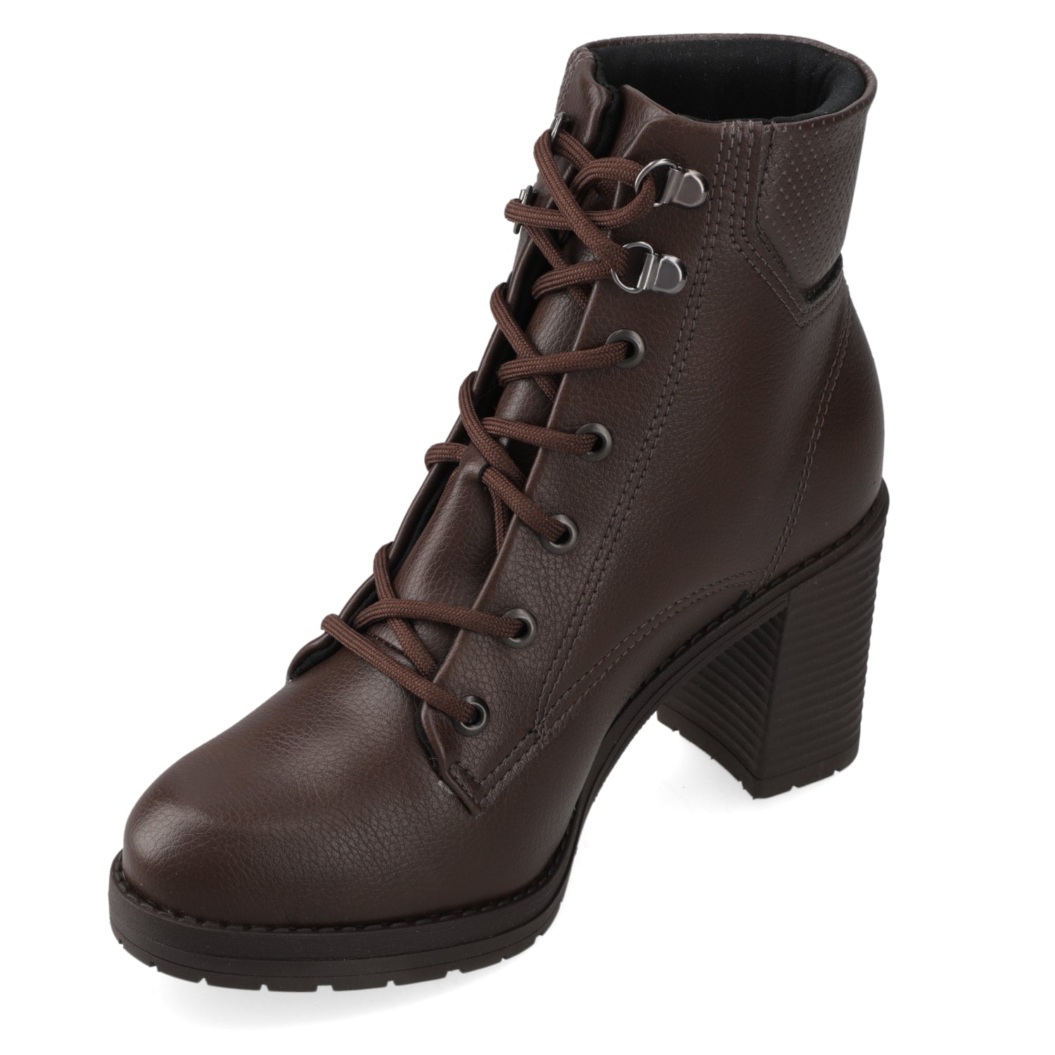 Botin Taco Ancho 7 cm Café Beira Rio 35 / Café