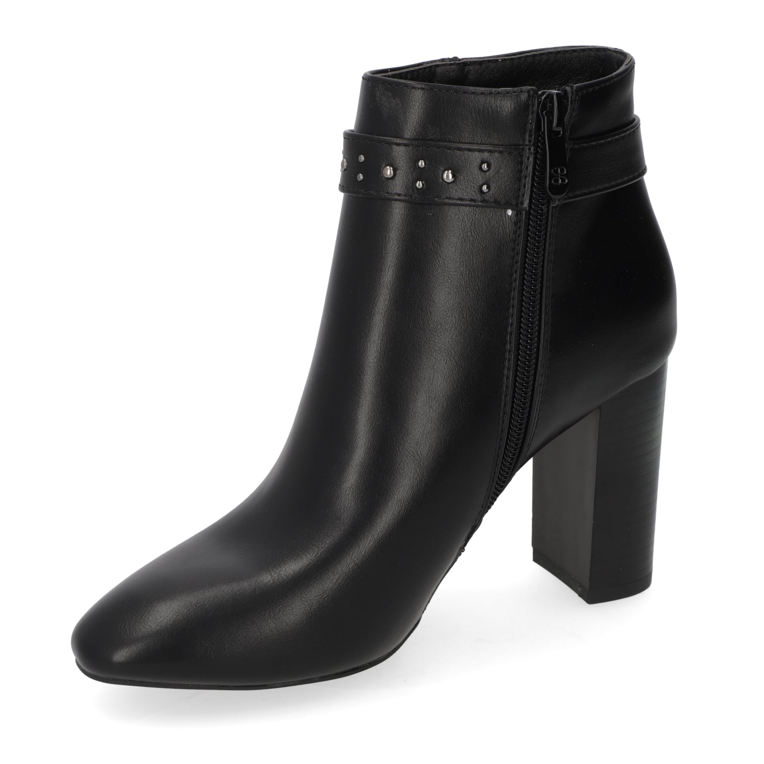 Botin Taco Ancho 10 cm Negro Agua de Coco 35 / Negro